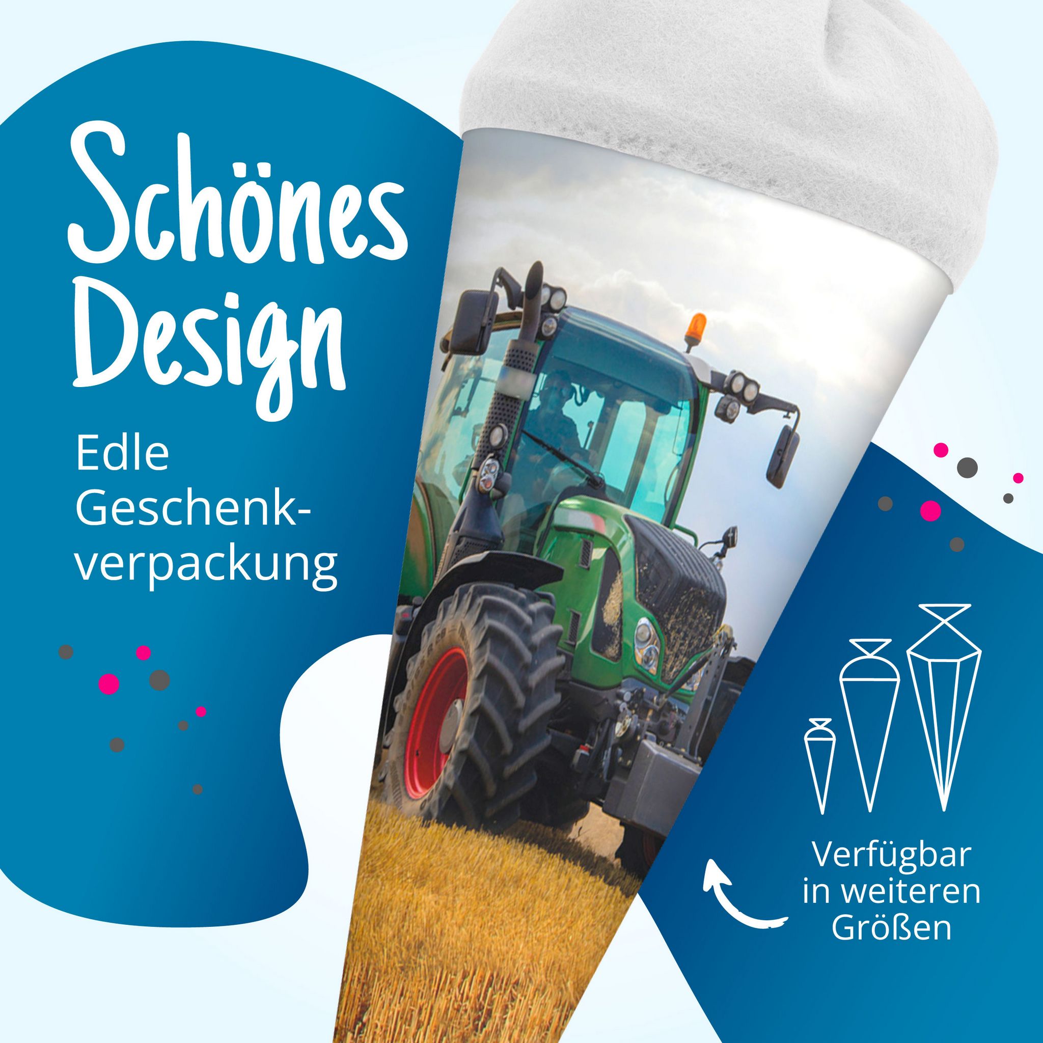 itenga Geschwister Schult�te 35cm Traktor im Feld