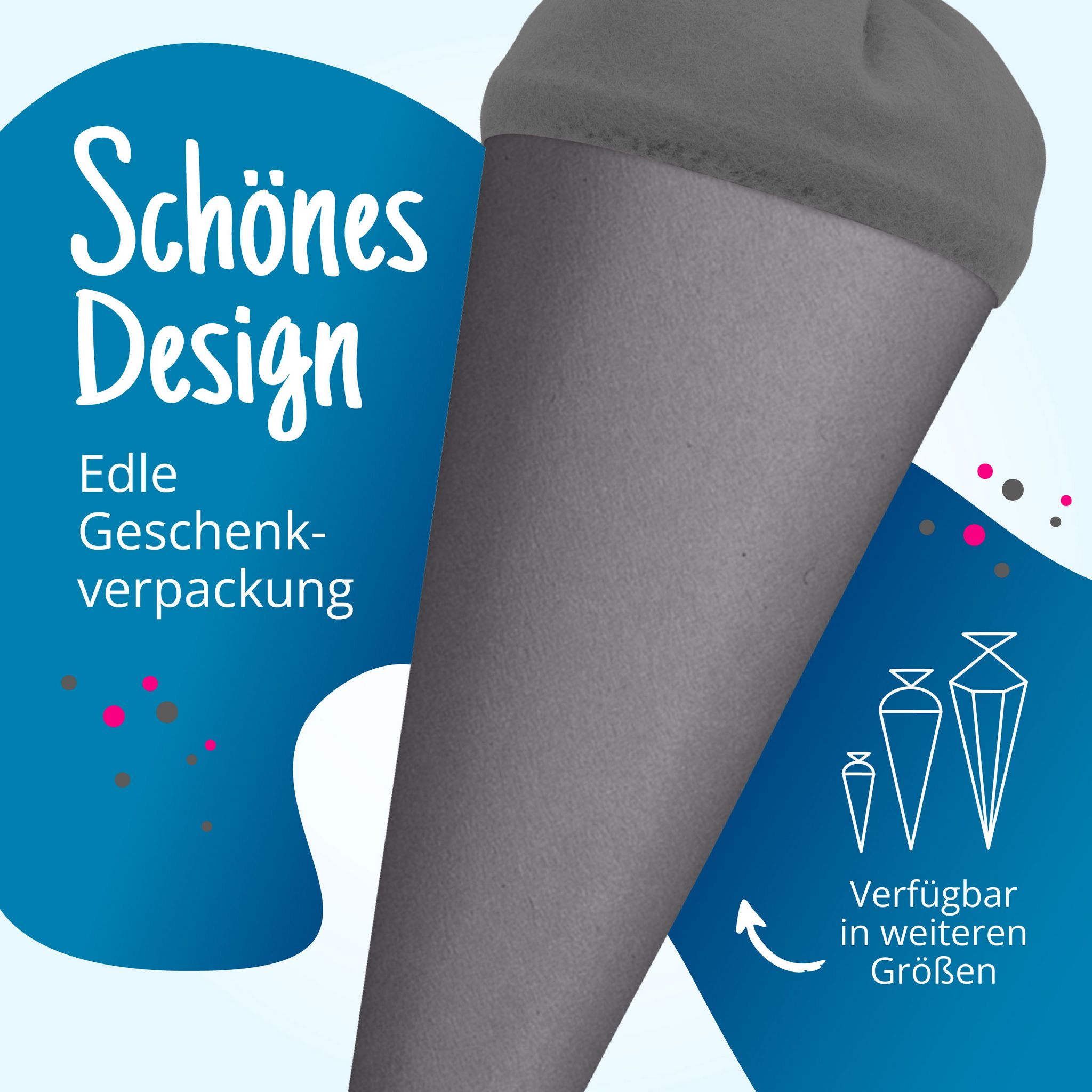 itenga Geschwister - Bastelschult�te 35cm mit Filzversch...