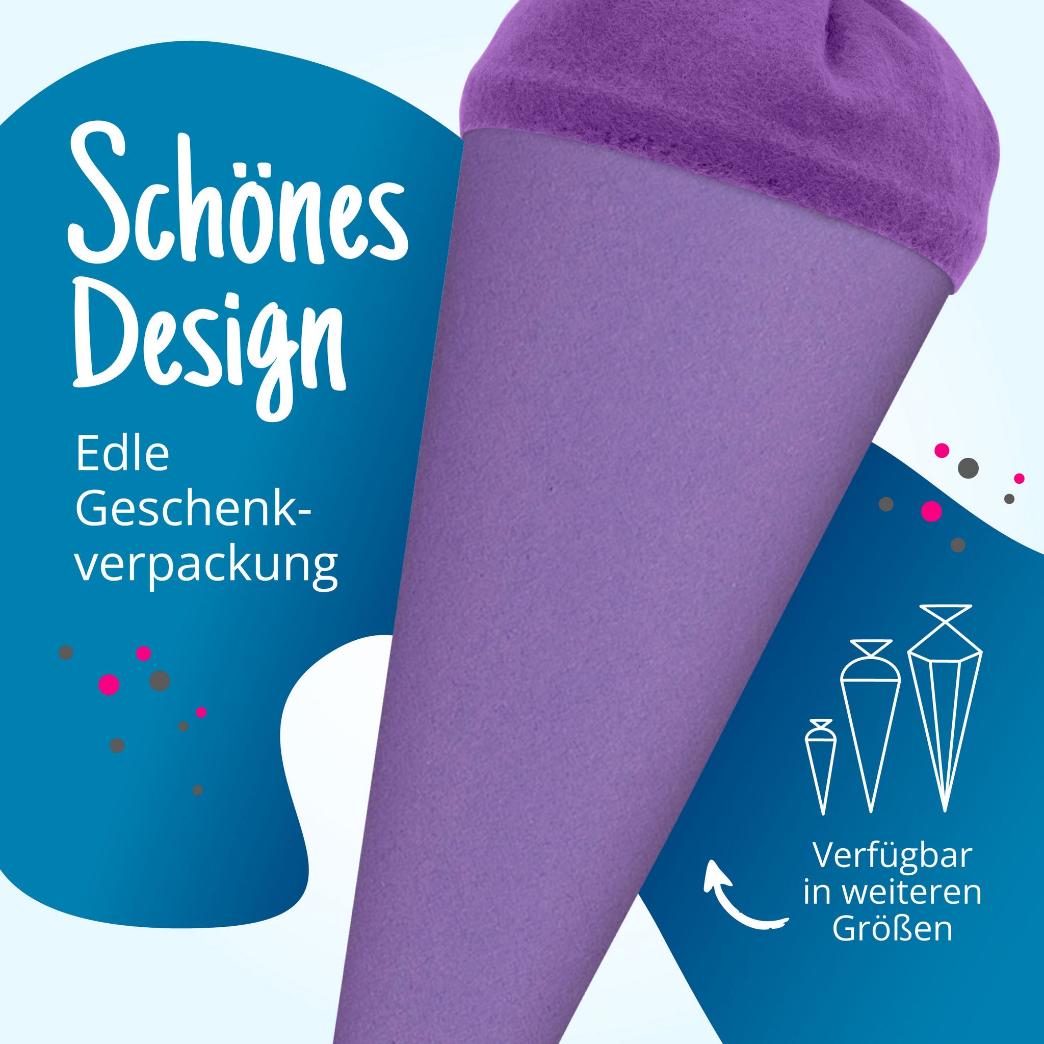 itenga Geschwister - Bastelschult�te 35cm mit Filzversch...