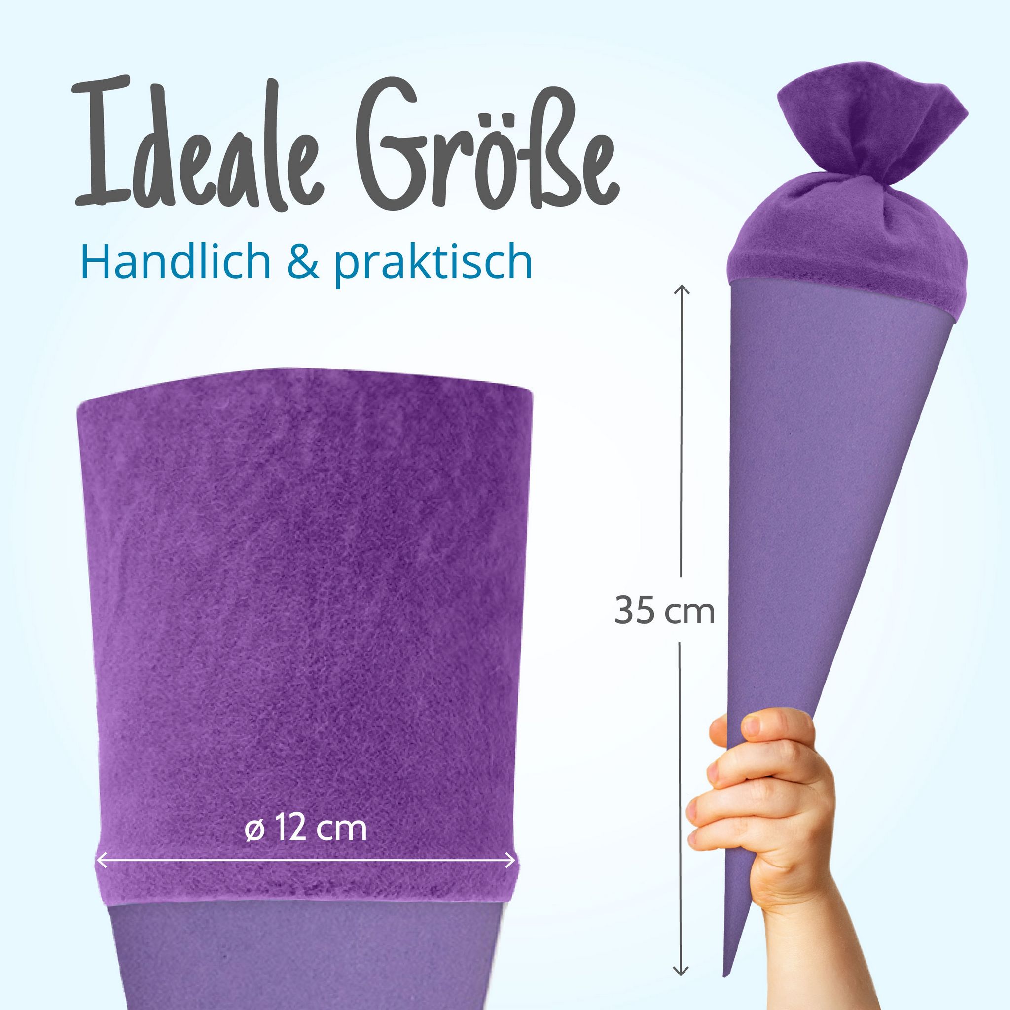 itenga Geschwister - Bastelschult�te 35cm mit Filzversch...