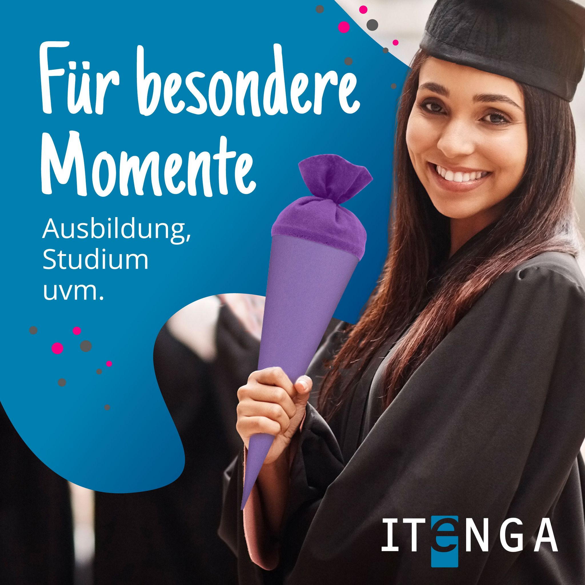 itenga Geschwister - Bastelschult�te 35cm mit Filzversch...