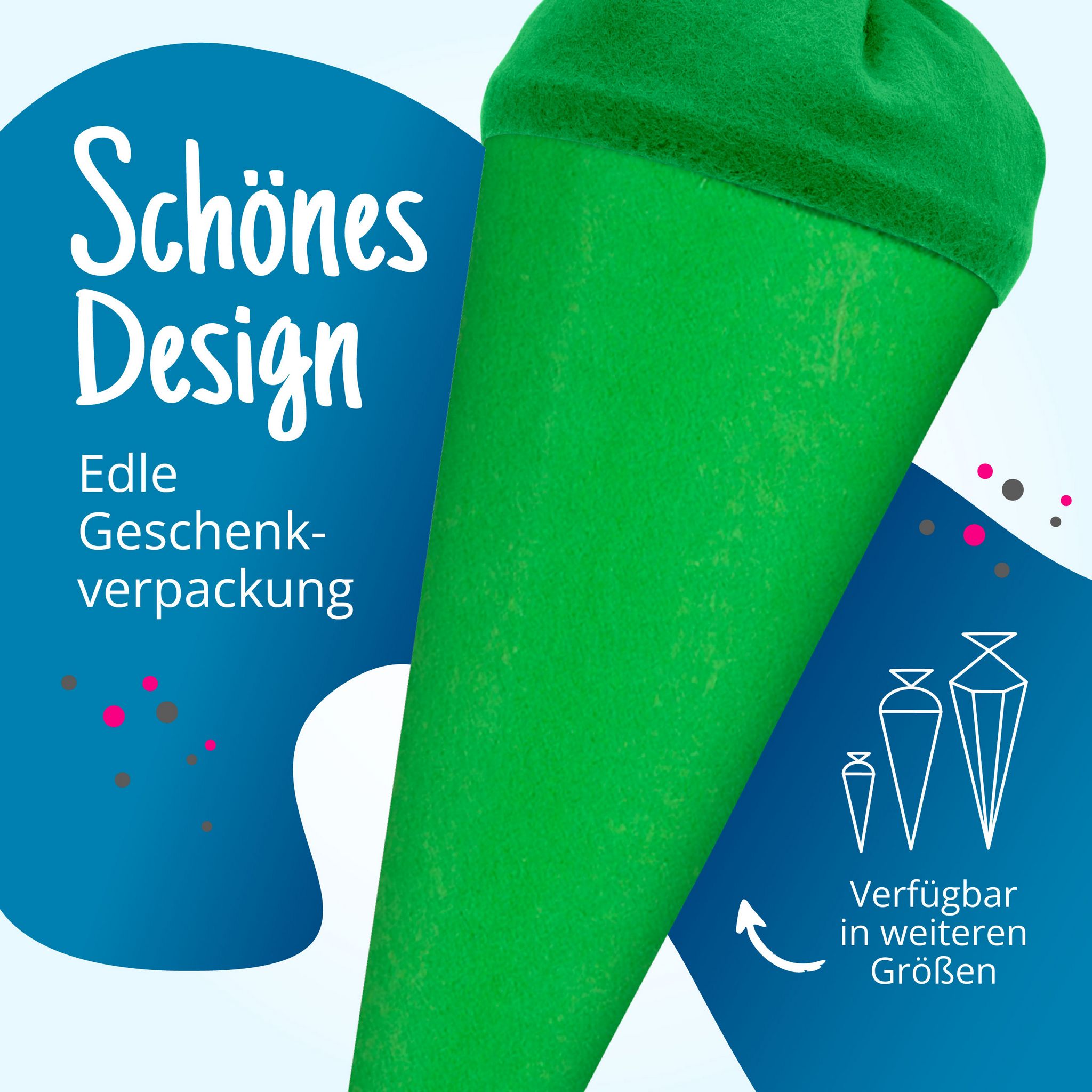 itenga Geschwister - Bastelschult�te 35cm mit Filzversch...