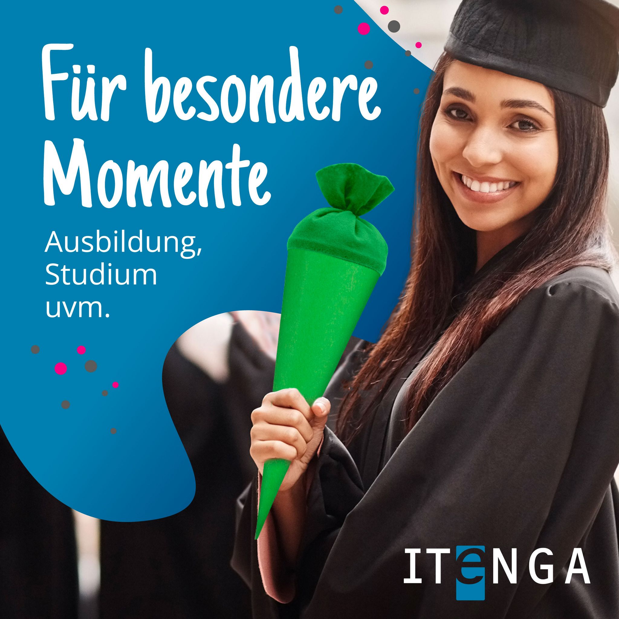 itenga Geschwister - Bastelschult�te 35cm mit Filzversch...