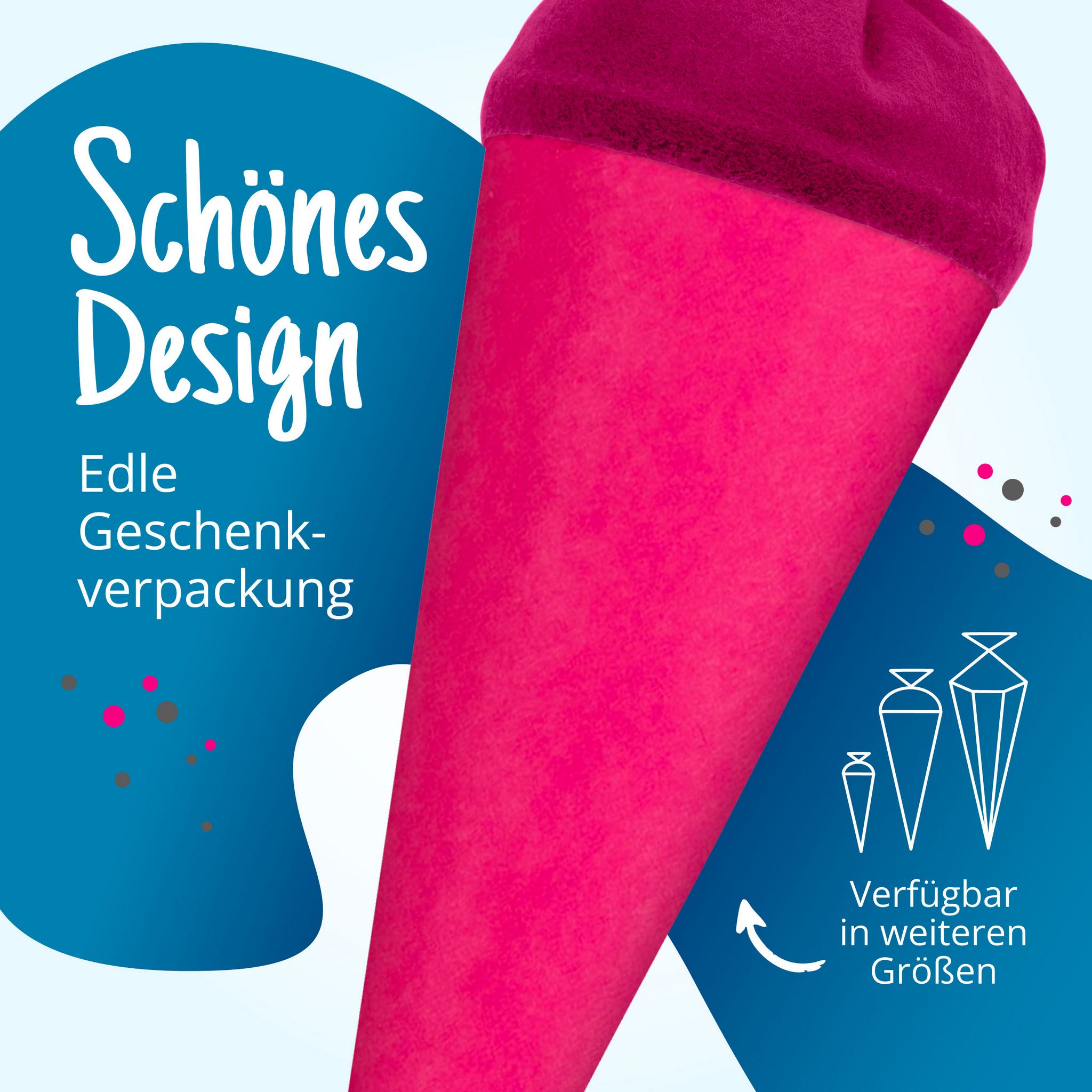 itenga Geschwister - Bastelschult�te 35cm mit Filzversch...