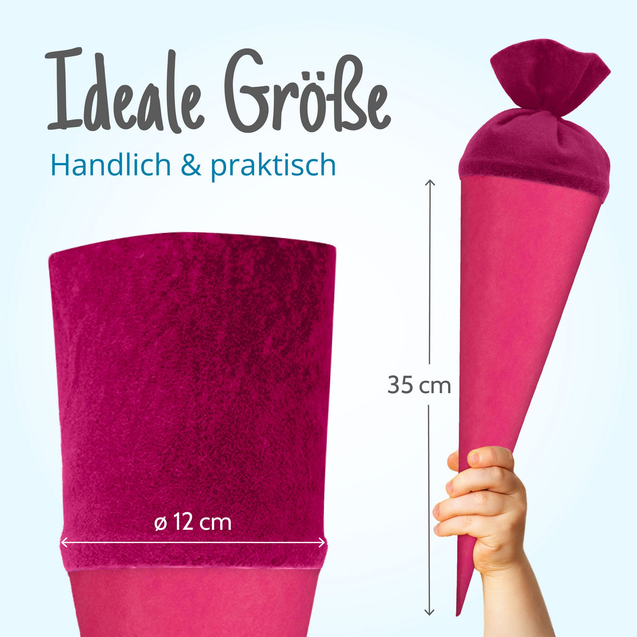 itenga Geschwister - Bastelschult�te 35cm mit Filzversch...
