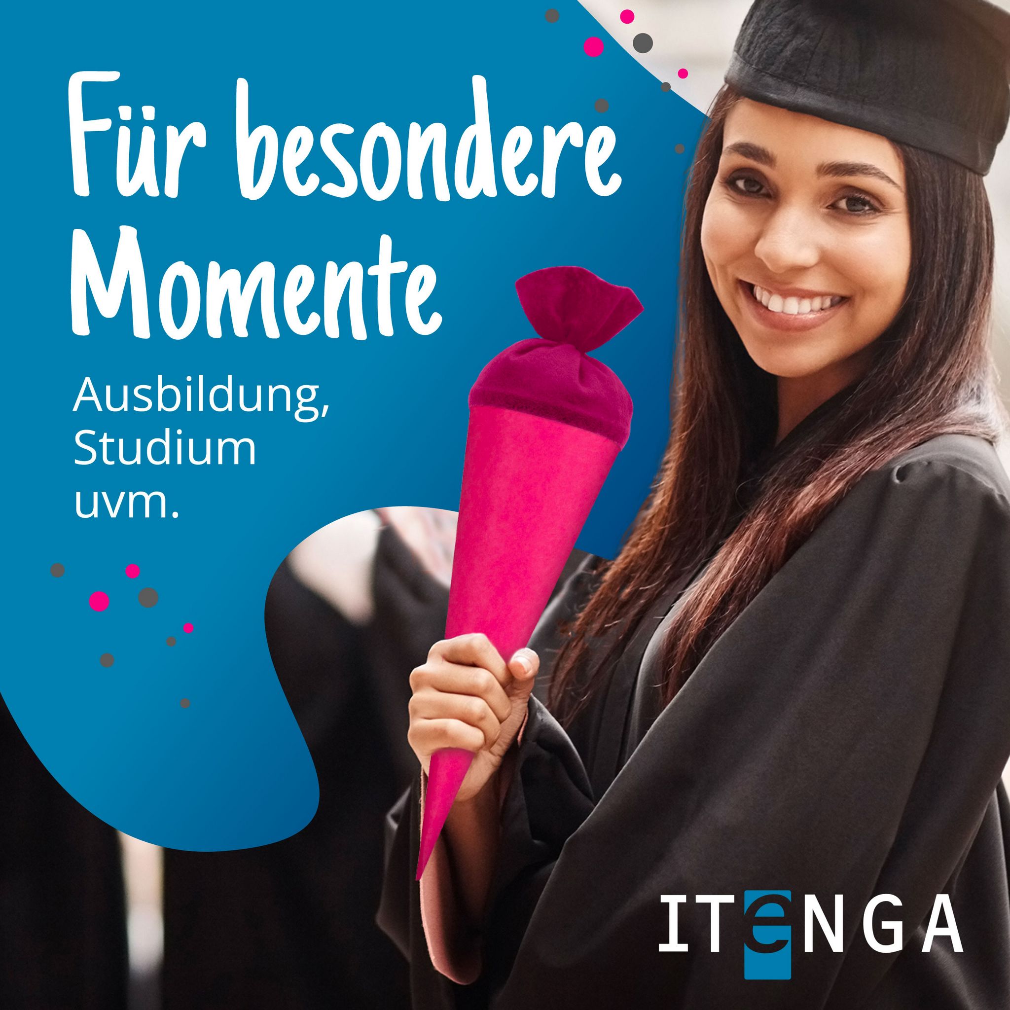 itenga Geschwister - Bastelschult�te 35cm mit Filzversch...