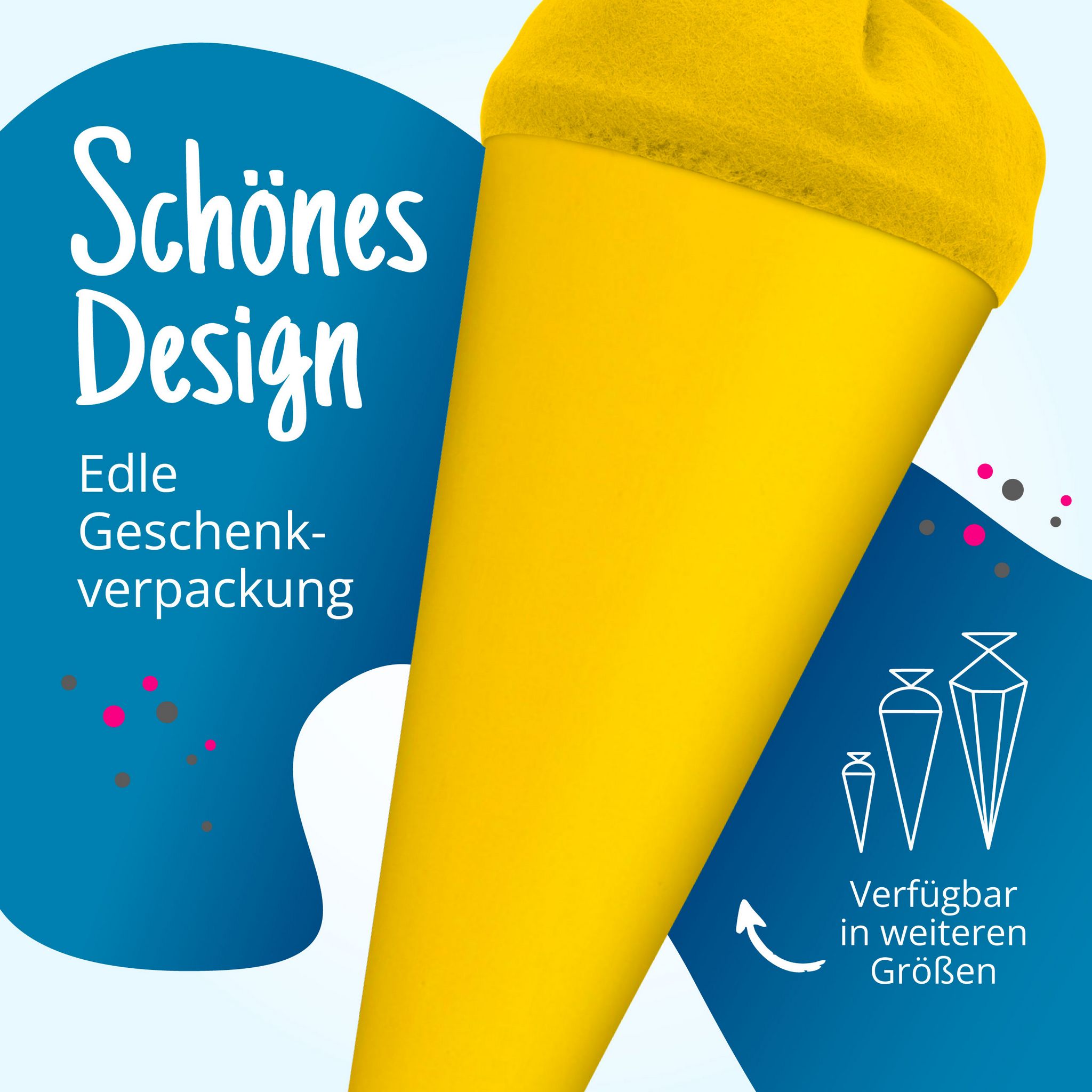 itenga Geschwister - Bastelschult�te 35cm mit Filzversch...