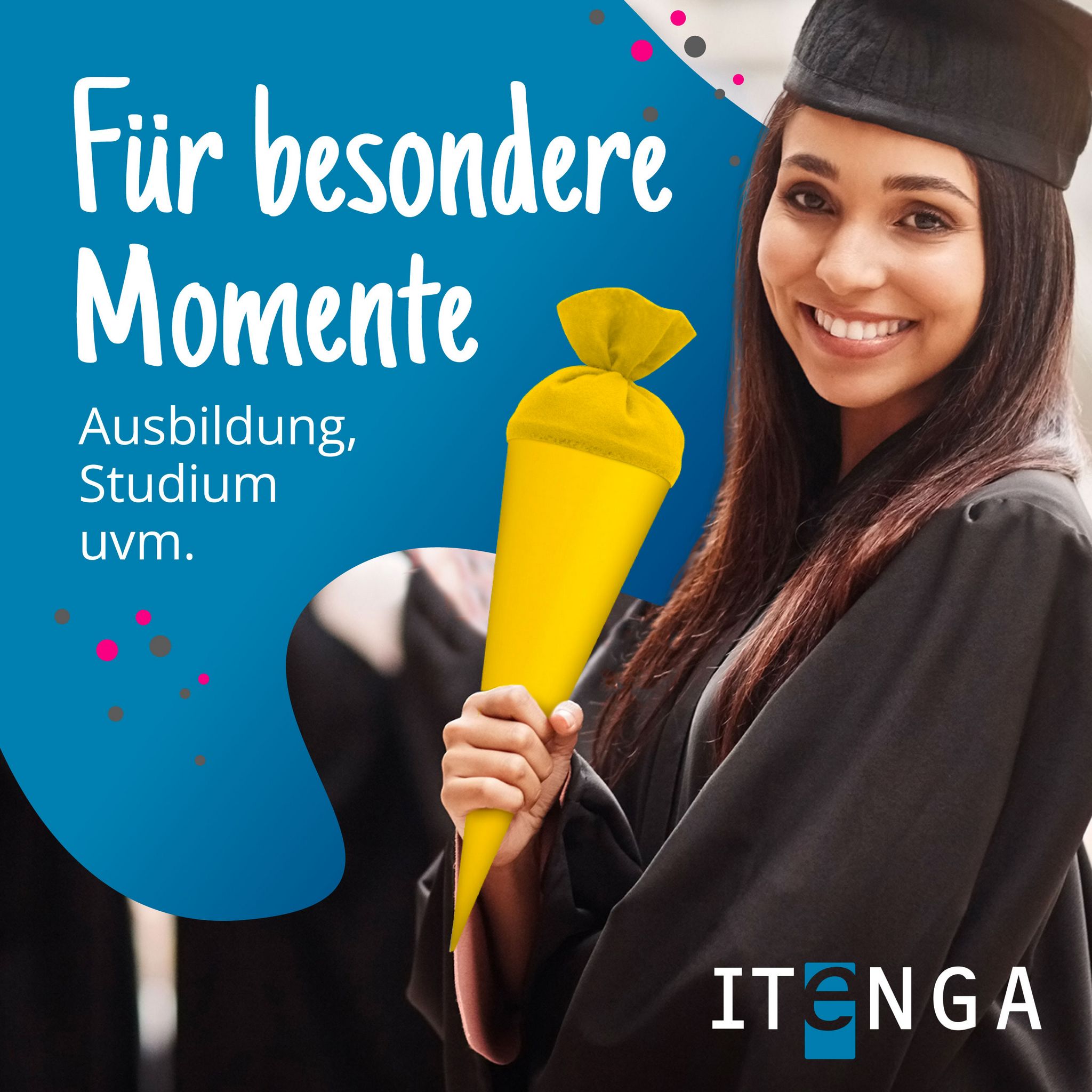 itenga Geschwister - Bastelschult�te 35cm mit Filzversch...