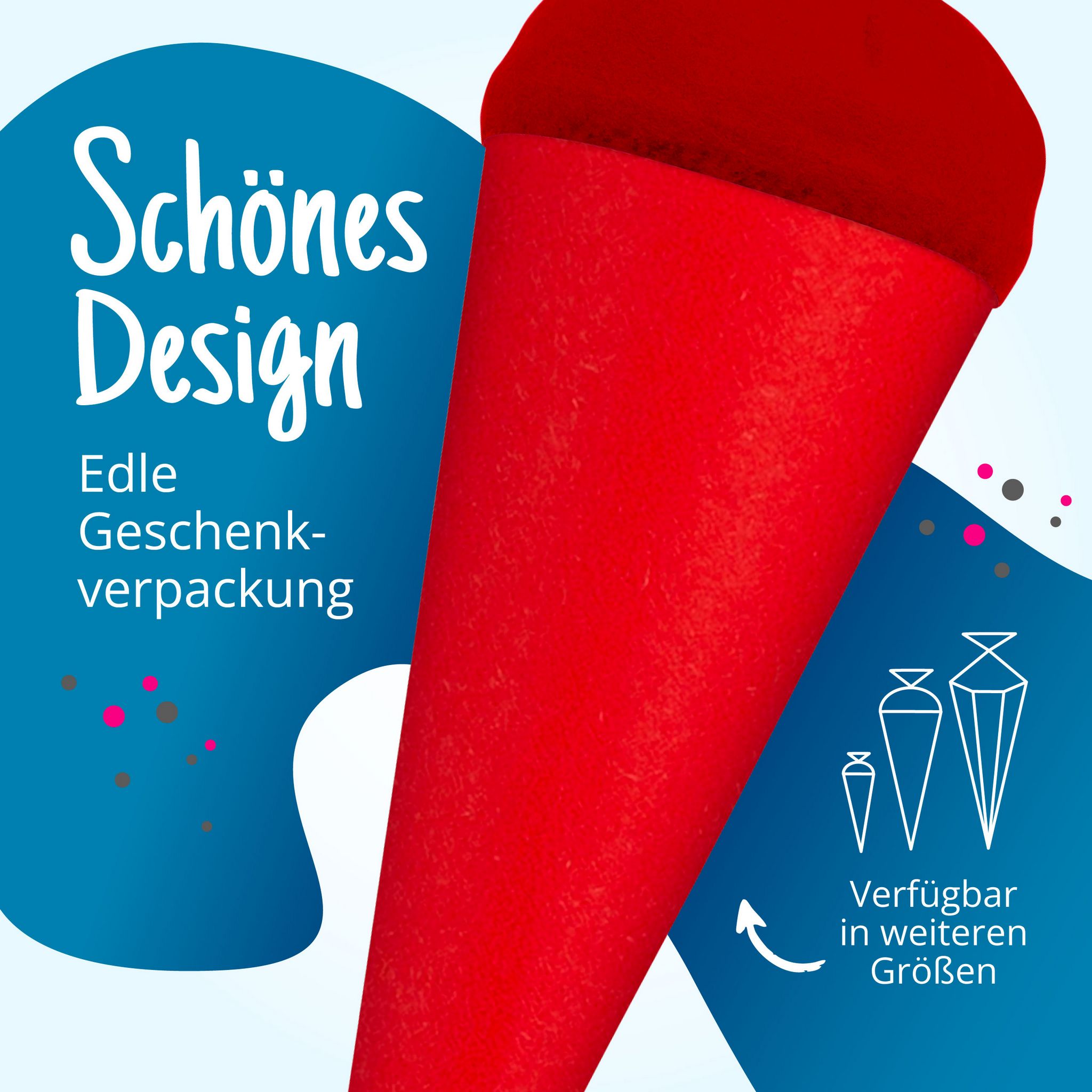itenga Geschwister - Bastelschult�te 35cm mit Filzversch...