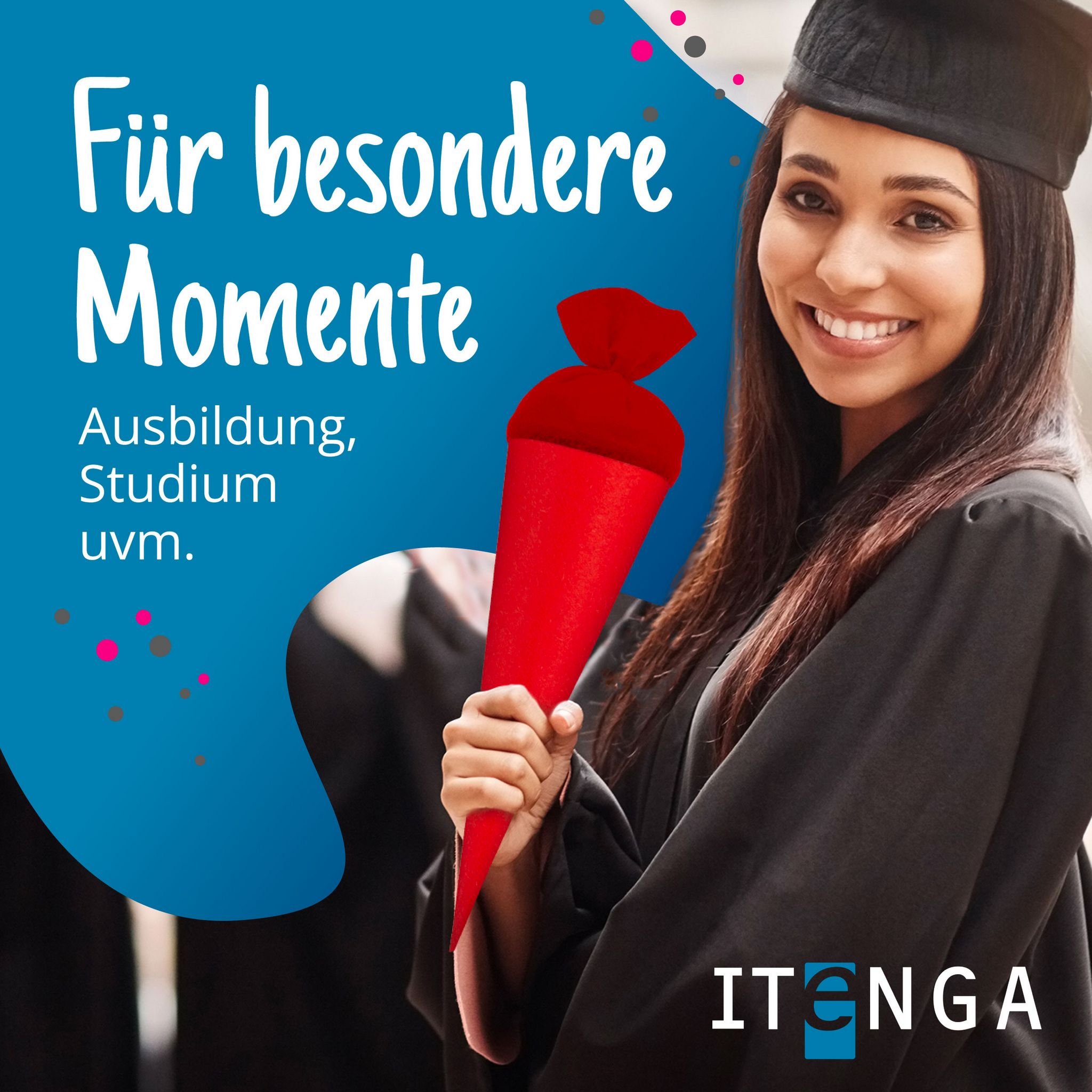 itenga Geschwister - Bastelschult�te 35cm mit Filzversch...
