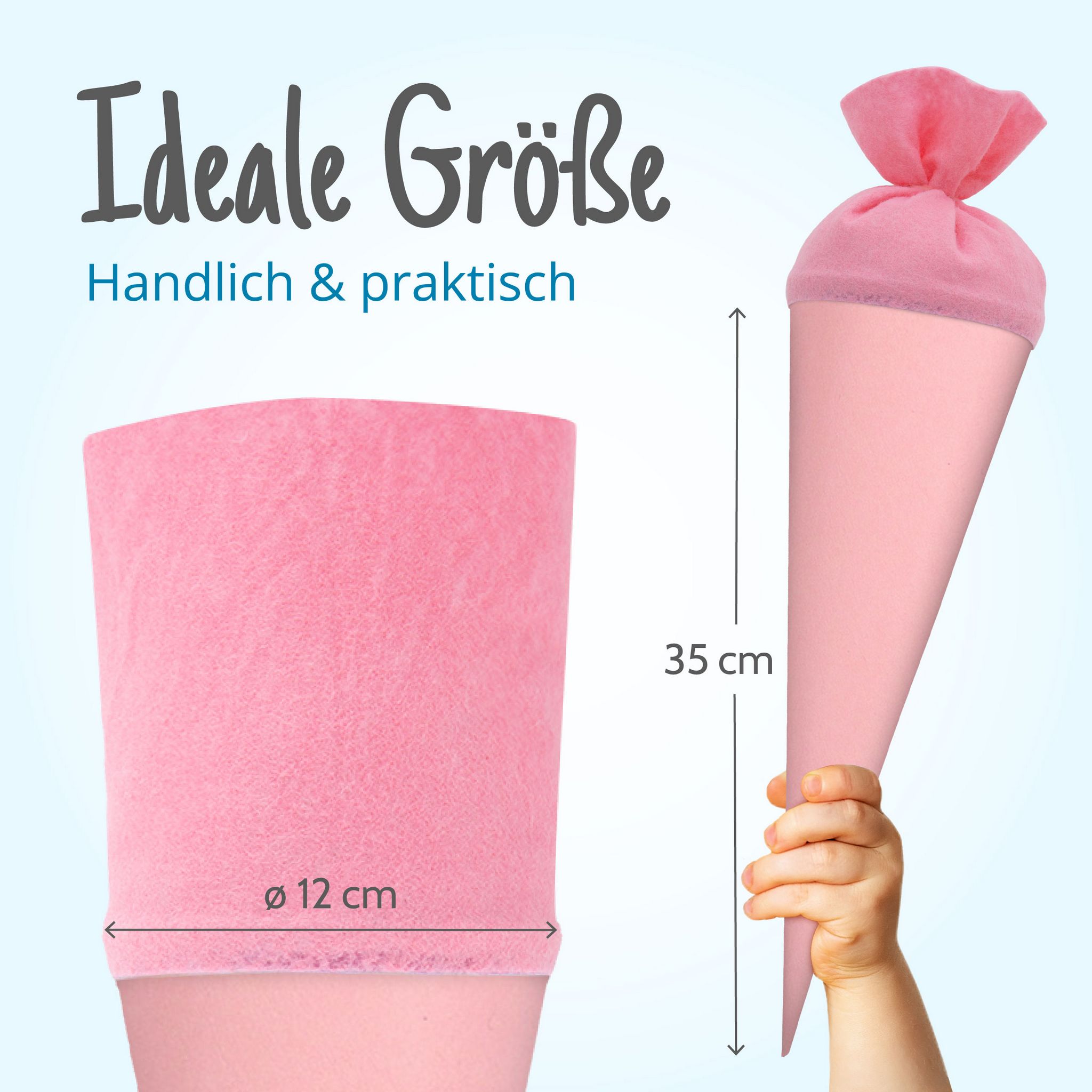 itenga Geschwister - Bastelschult�te 35cm mit Filzversch...