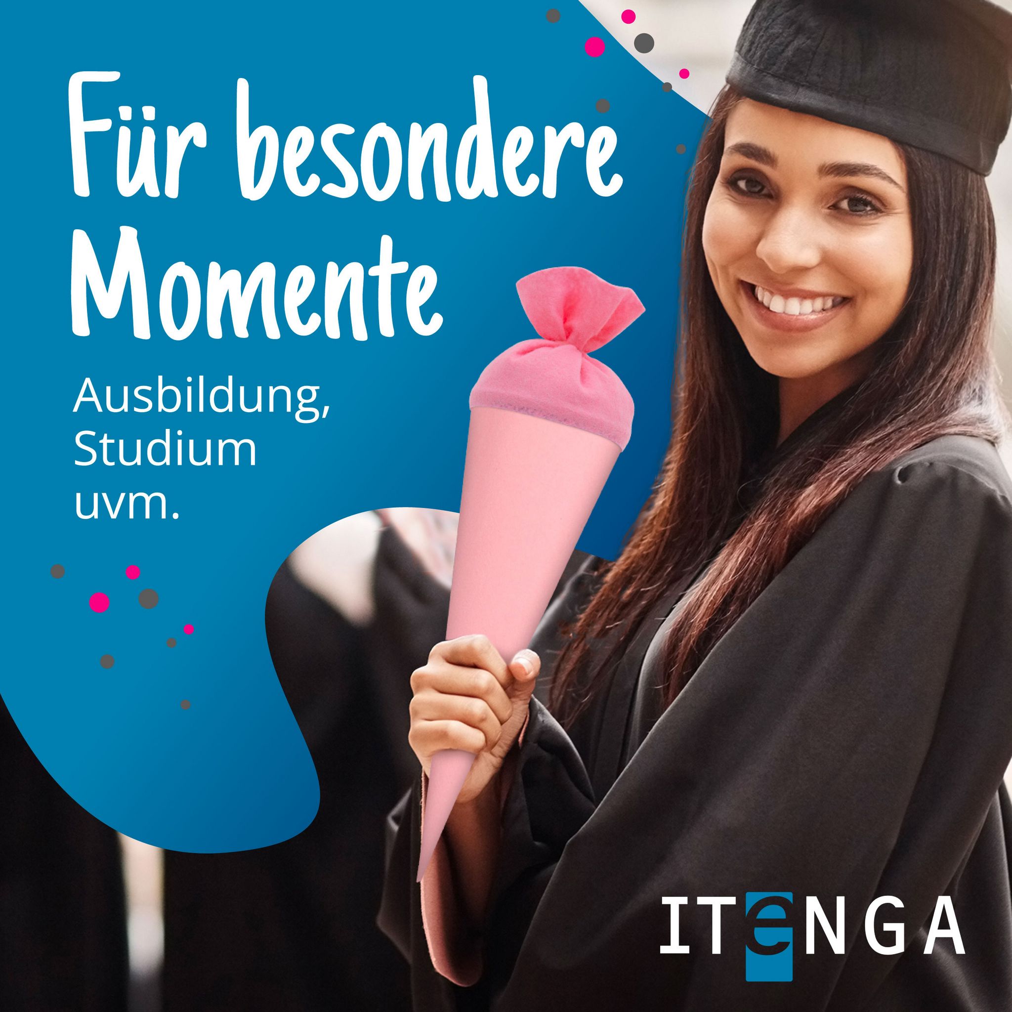 itenga Geschwister - Bastelschult�te 35cm mit Filzversch...