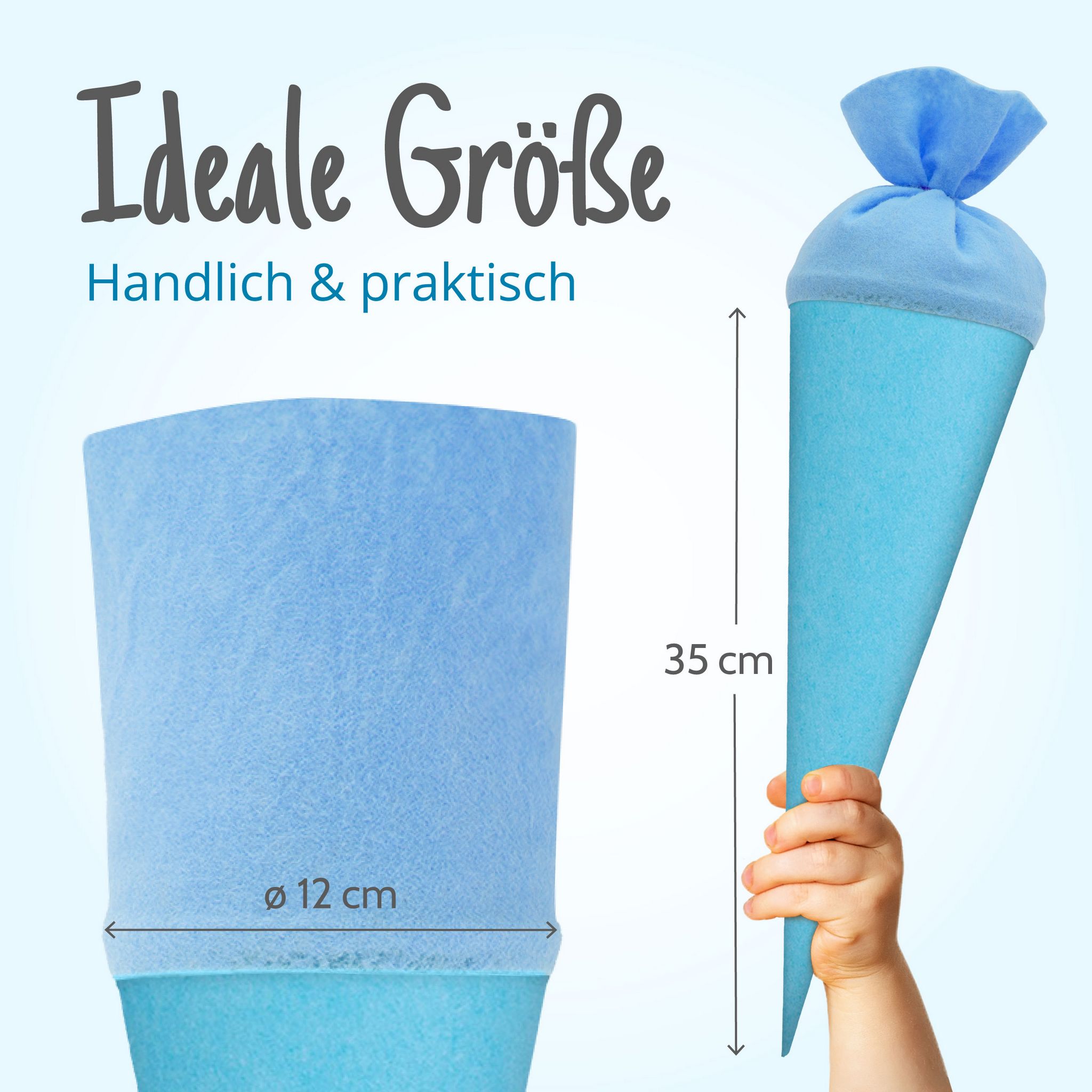 itenga Geschwister - Bastelschult�te 35cm mit Filzversch...