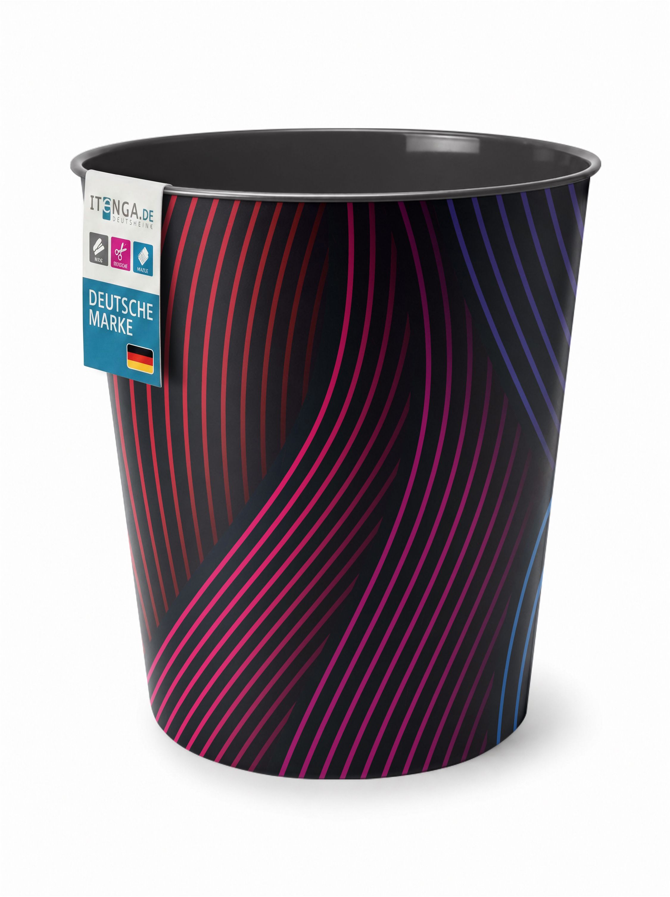 itenga Papierkorb f�r Kinder und Erwachsene - Motiv bunt...