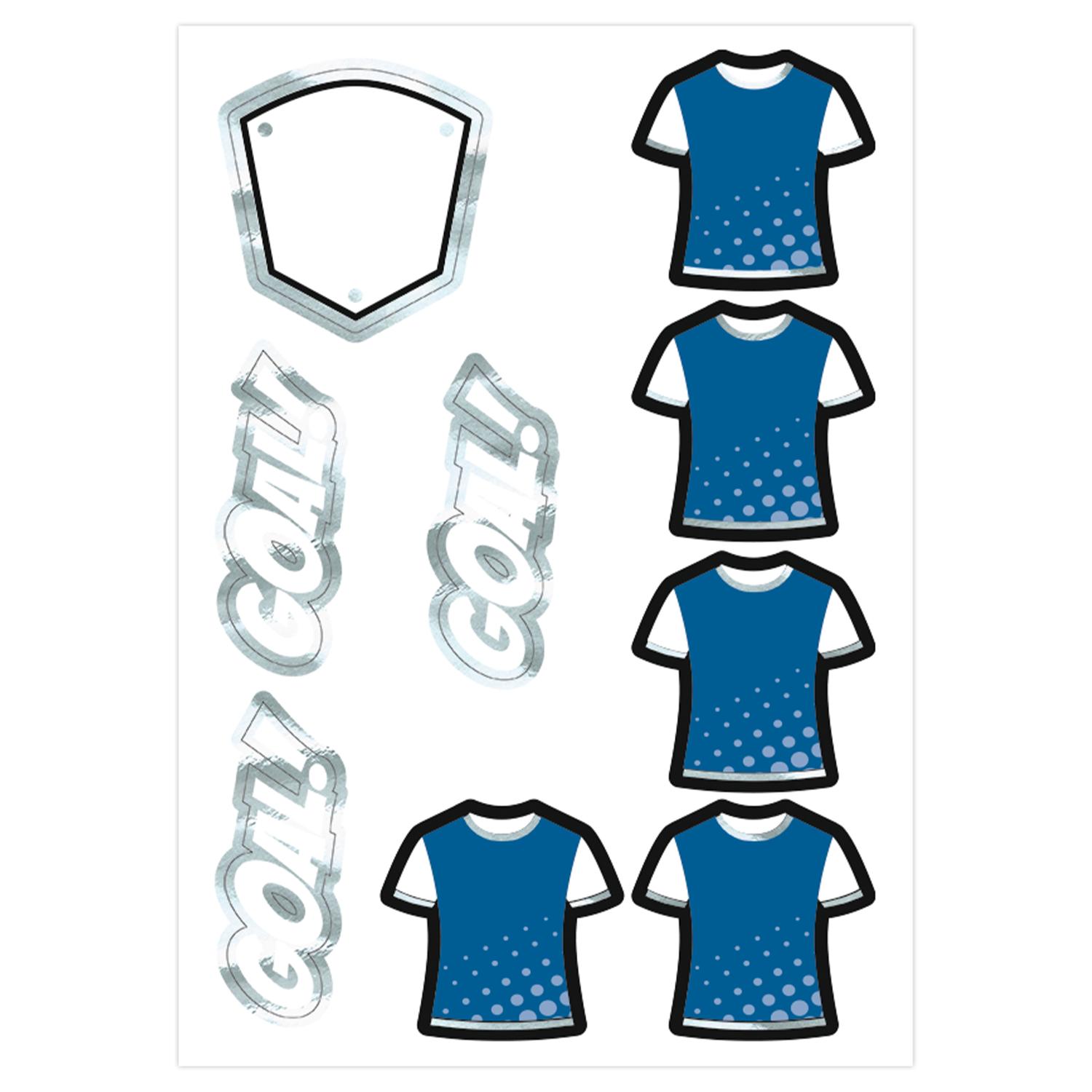 itenga DEKO-SET FUSSBALL blau wei� mit Bastel SCHULT�TE ...
