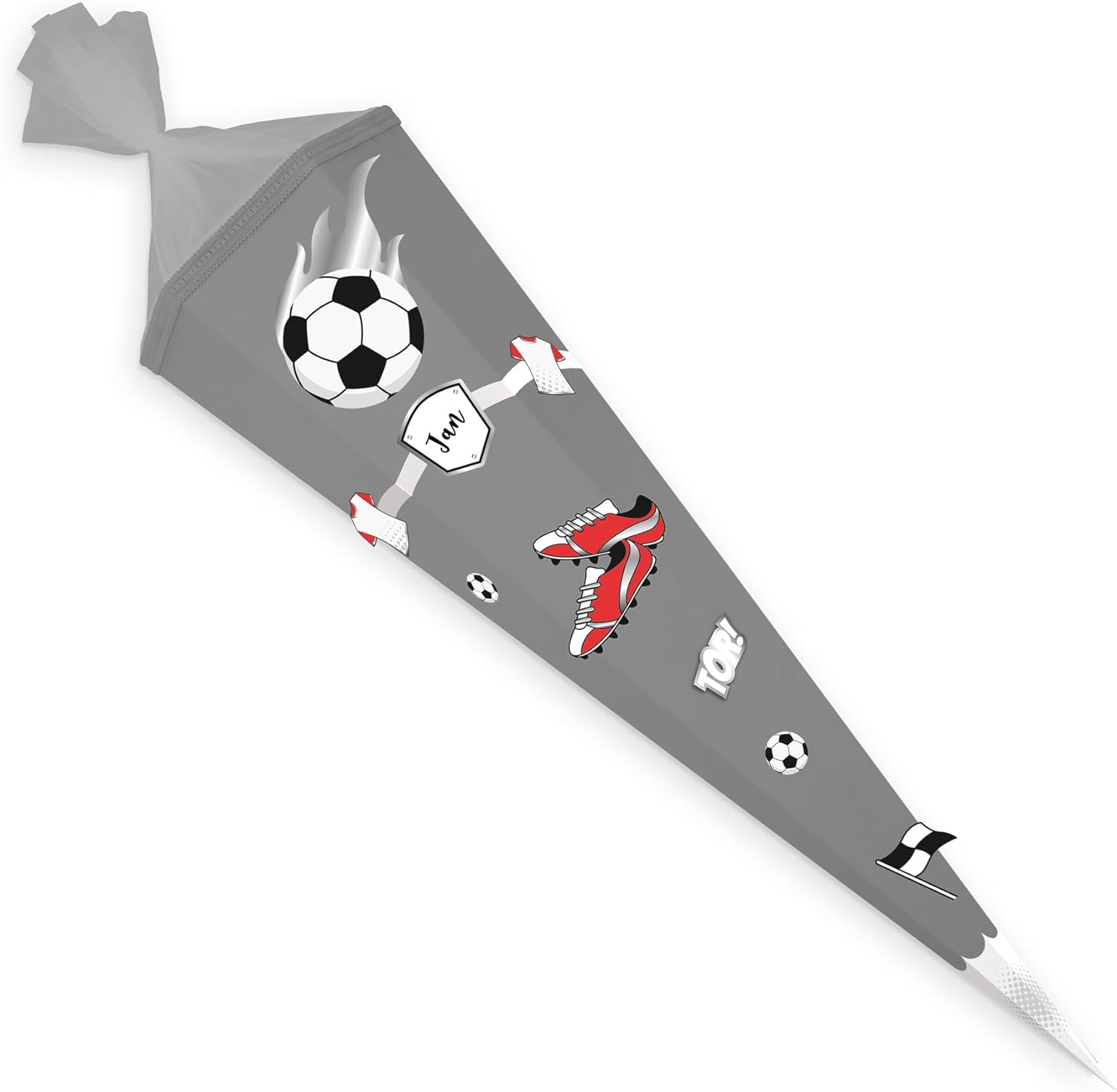 itenga DEKO-SET FUSSBALL rot weiss mit Bastel SCHULT�TE ...