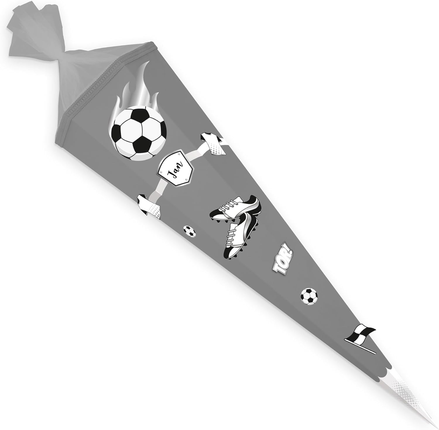 itenga DEKO-SET FUSSBALL schwarz weiss mit Bastel SCHULT...