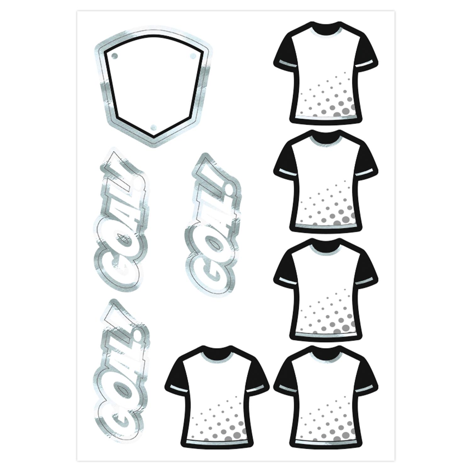 itenga DEKO-SET FUSSBALL schwarz weiss mit Bastel SCHULT...