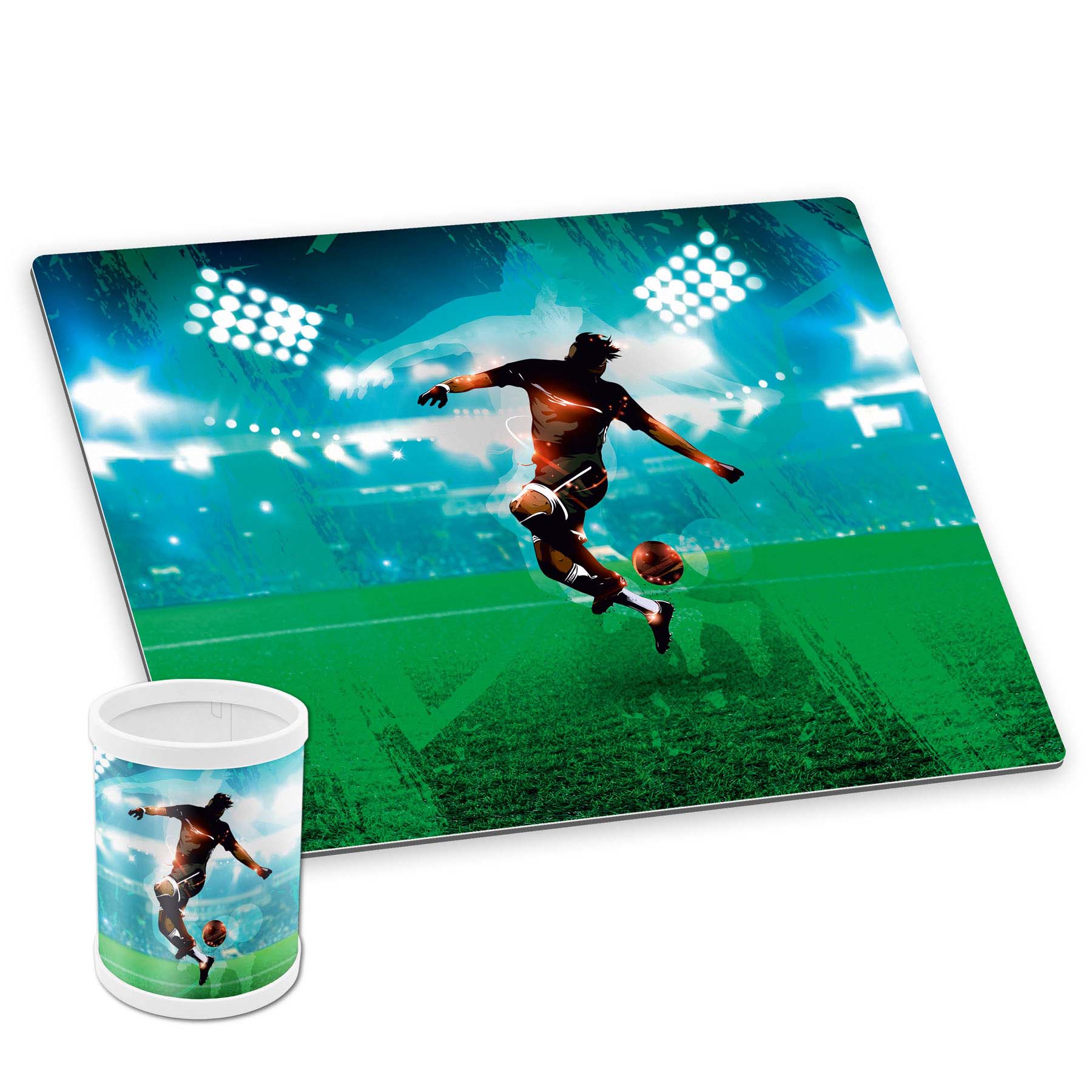 itenga Schreibunterlage Deluxe mit Stiftek�cher Motiv FU...