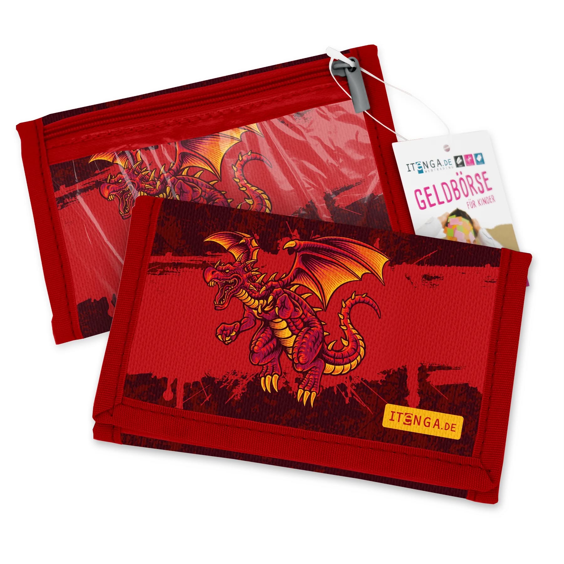 itenga Schult�te 85cm mit Brustbeutel Set DRACHE