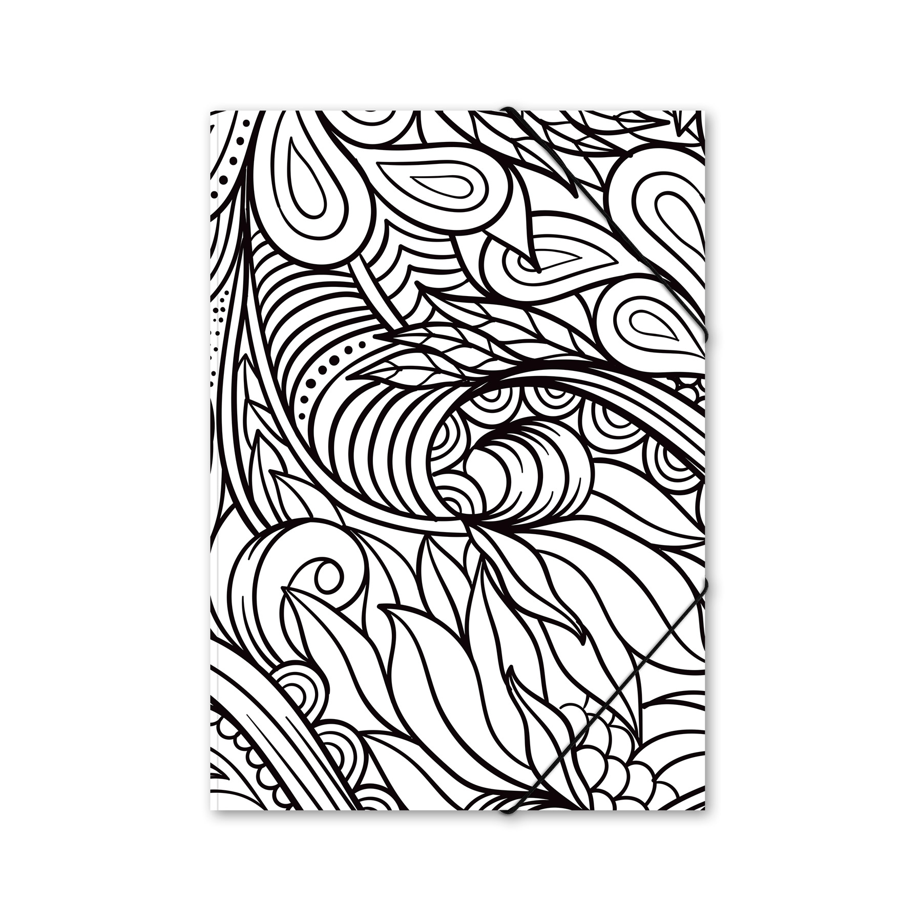 ITENGA Gummizugmappe Sammelmappe A4 Karton Motiv LineArt...