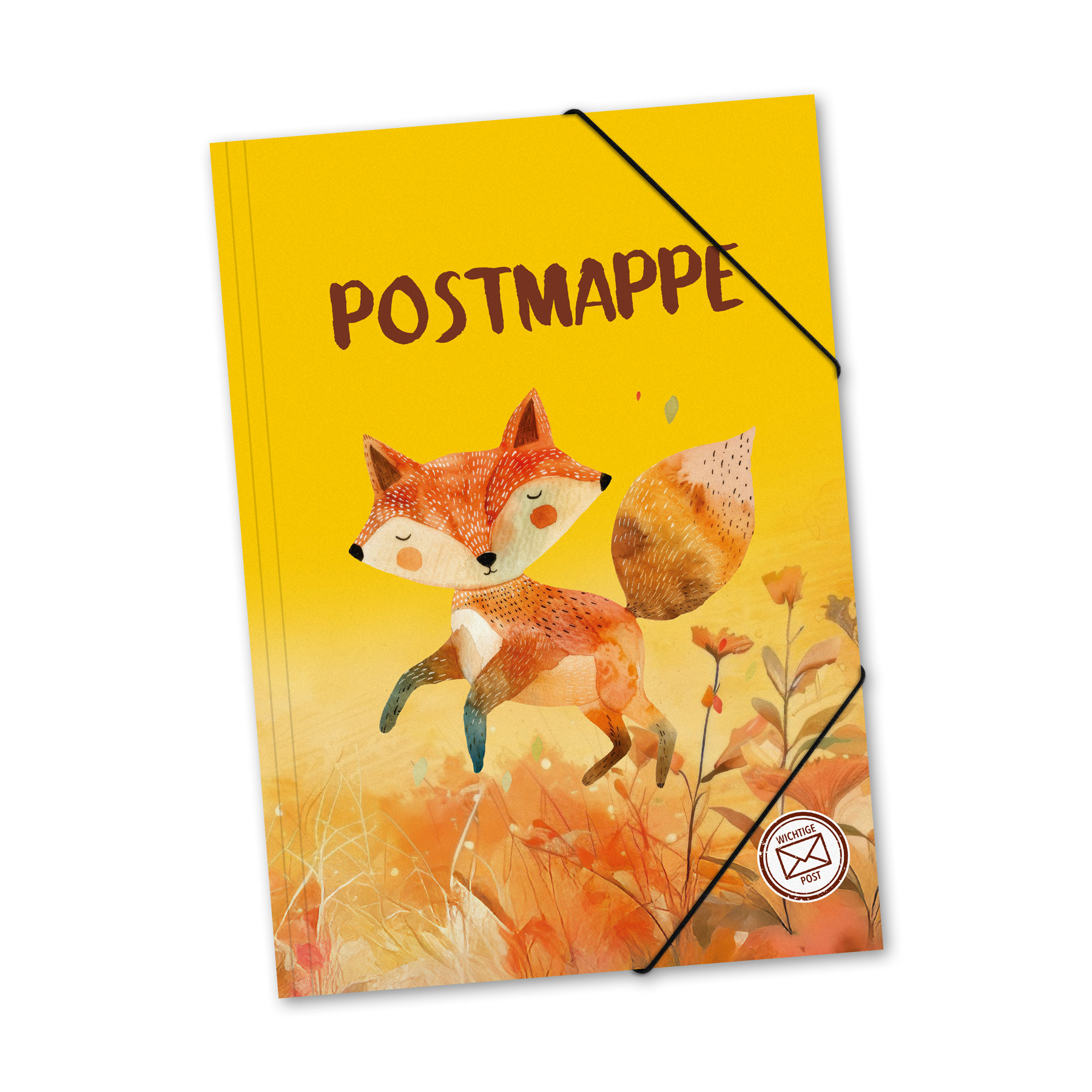 itenga Postmappe A4 PP Motiv FUCHS Aquarell aus langlebi...
