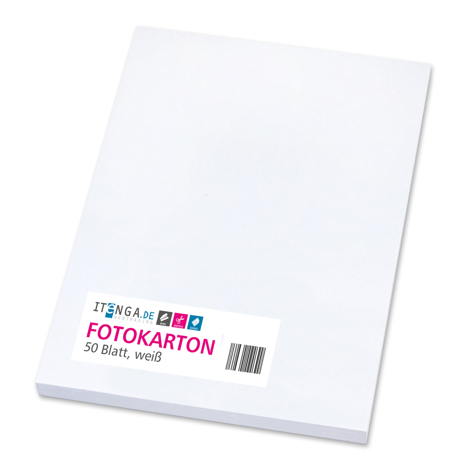 itenga Fotokarton A4 HOCHWEISS 50 Blatt 300 g/qm