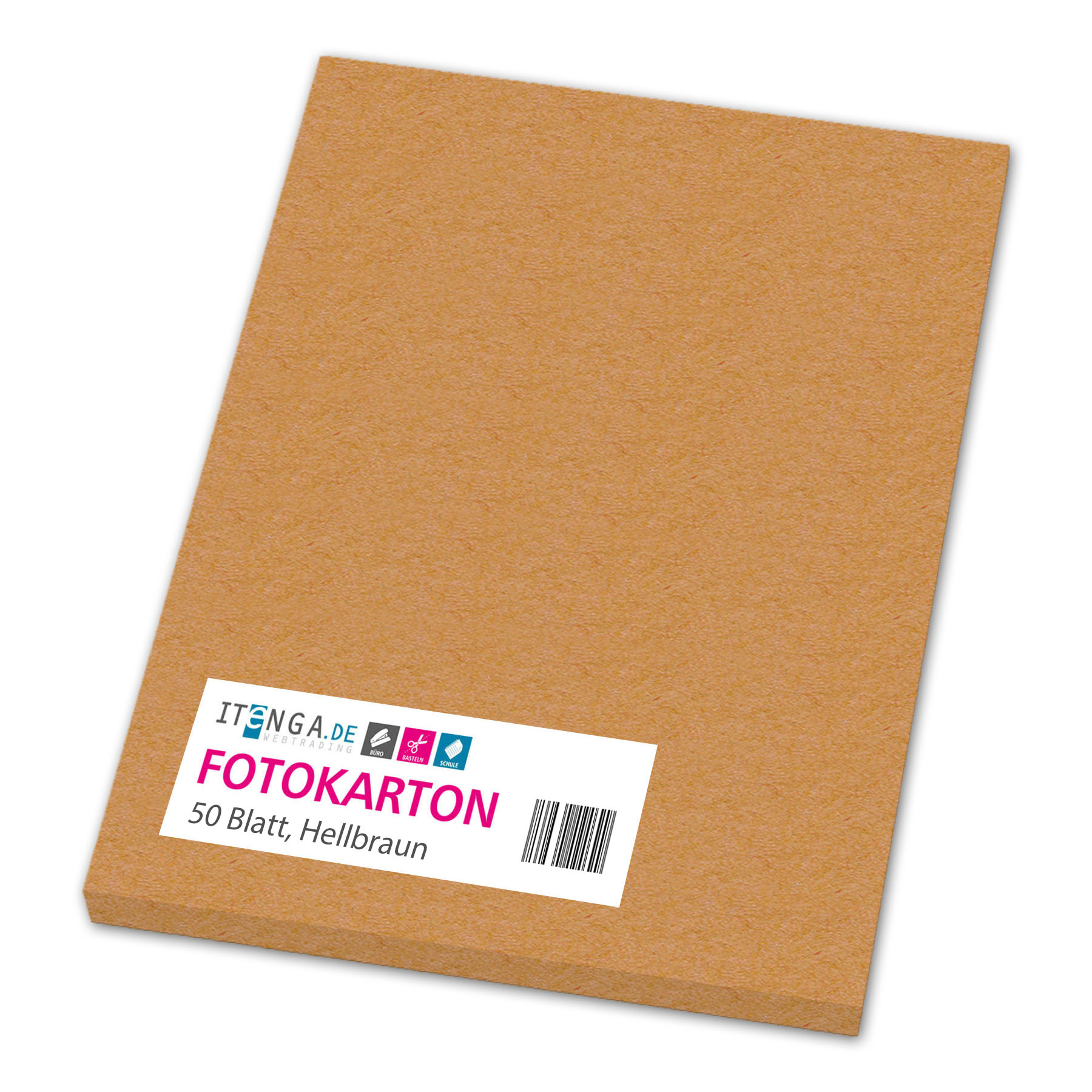 itenga Fotokarton A4 HELLBRAUN 50 Blatt 300 g/qm