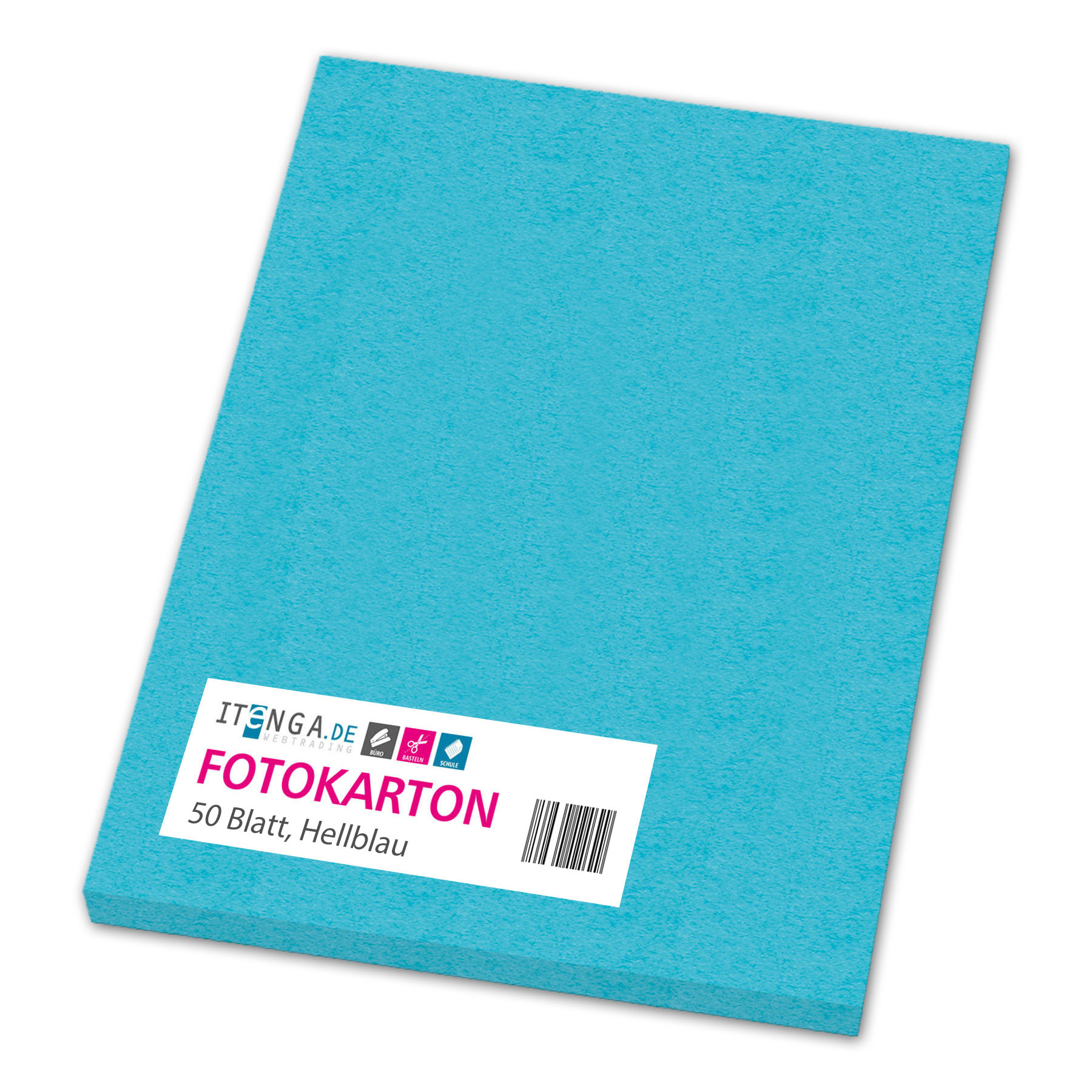 itenga Fotokarton A4 HELLBLAU 50 Blatt 300 g/qm