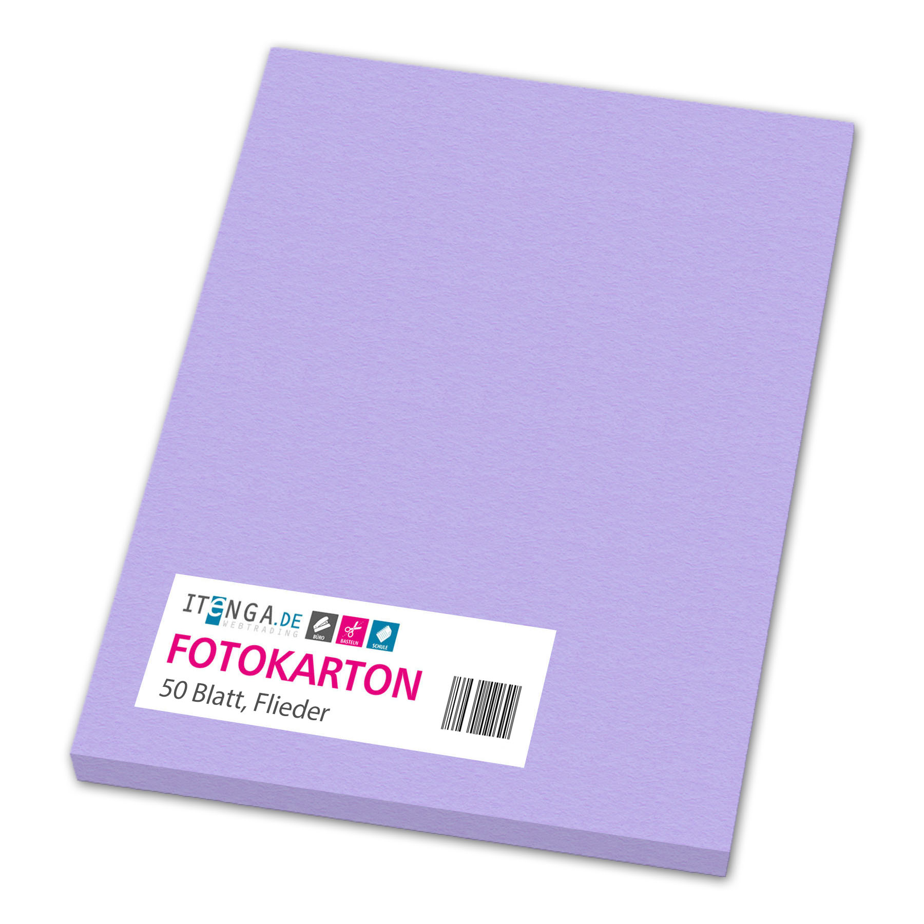 itenga Fotokarton A4 FLIEDER 50 Blatt 300 g/qm
