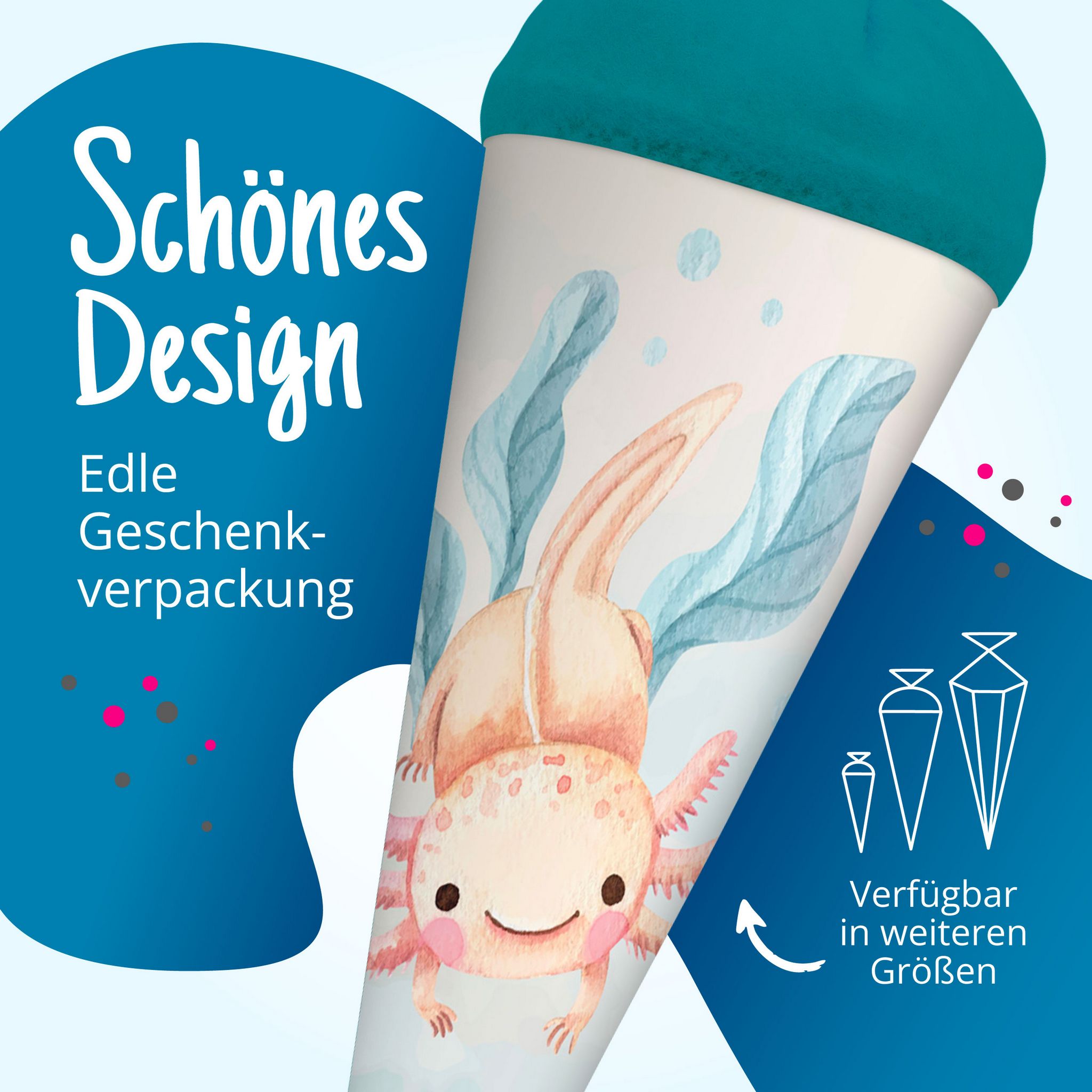 itenga Geschwister Schult�te 35cm Axolotl