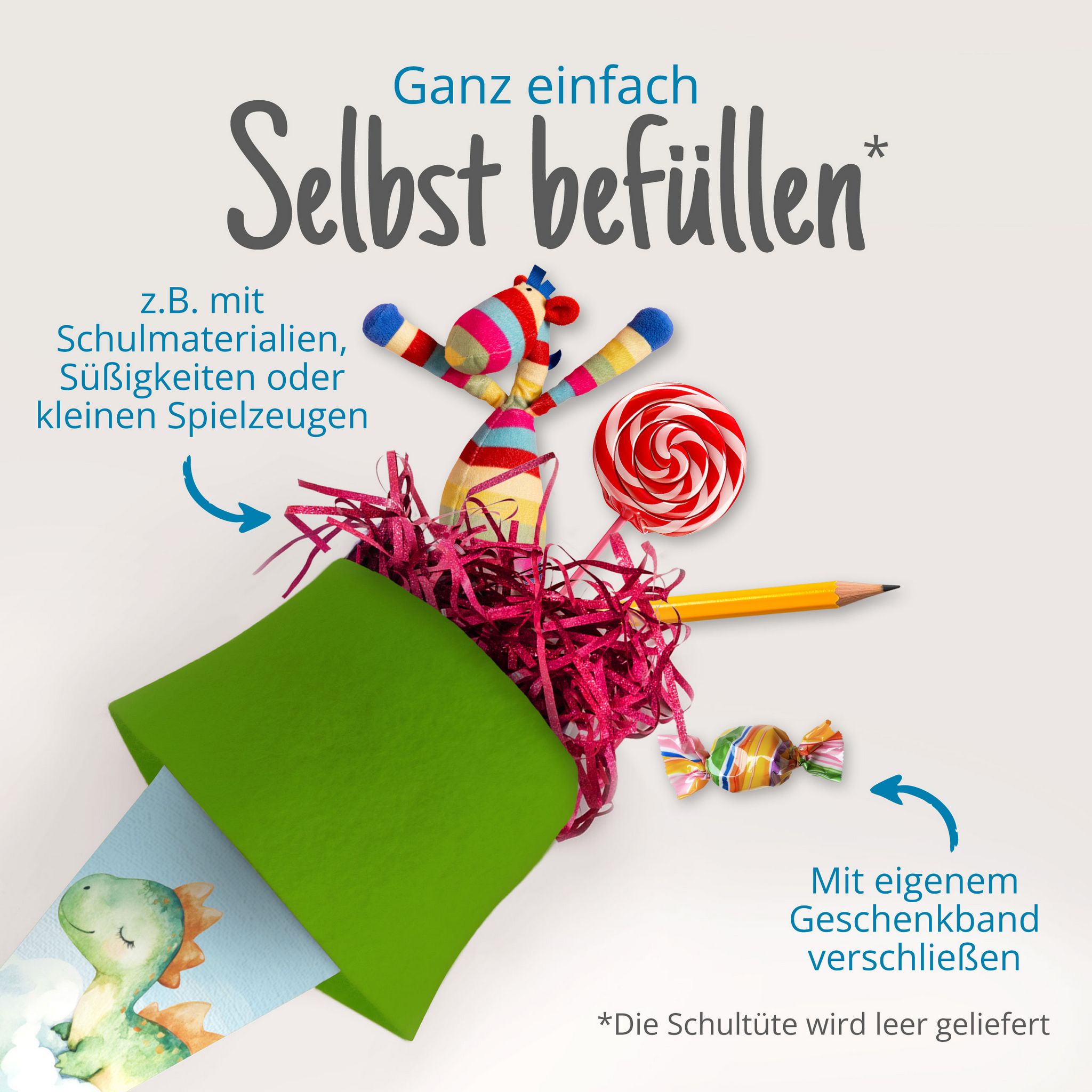 itenga Geschwister Schult�te 35cm Dino