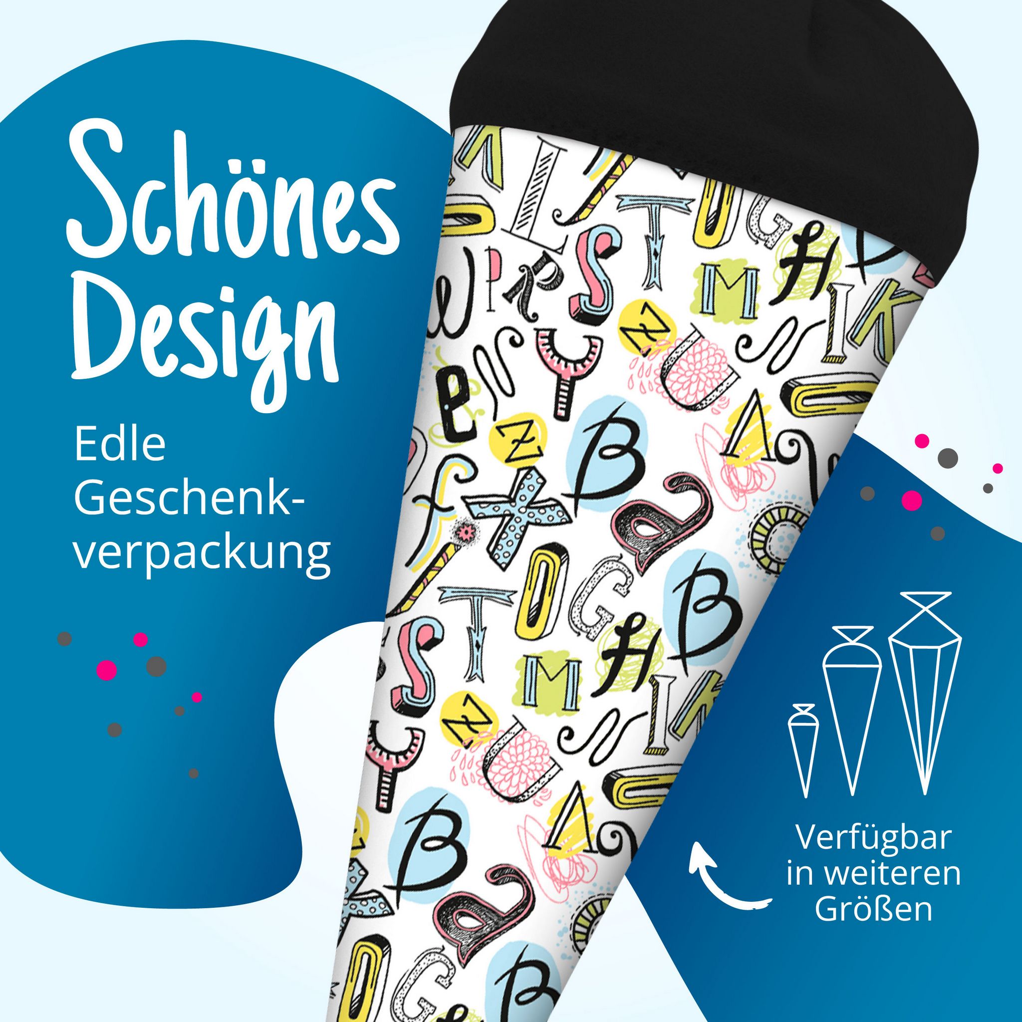 itenga Geschwister Schult�te 35cm Buchstaben Kunst
