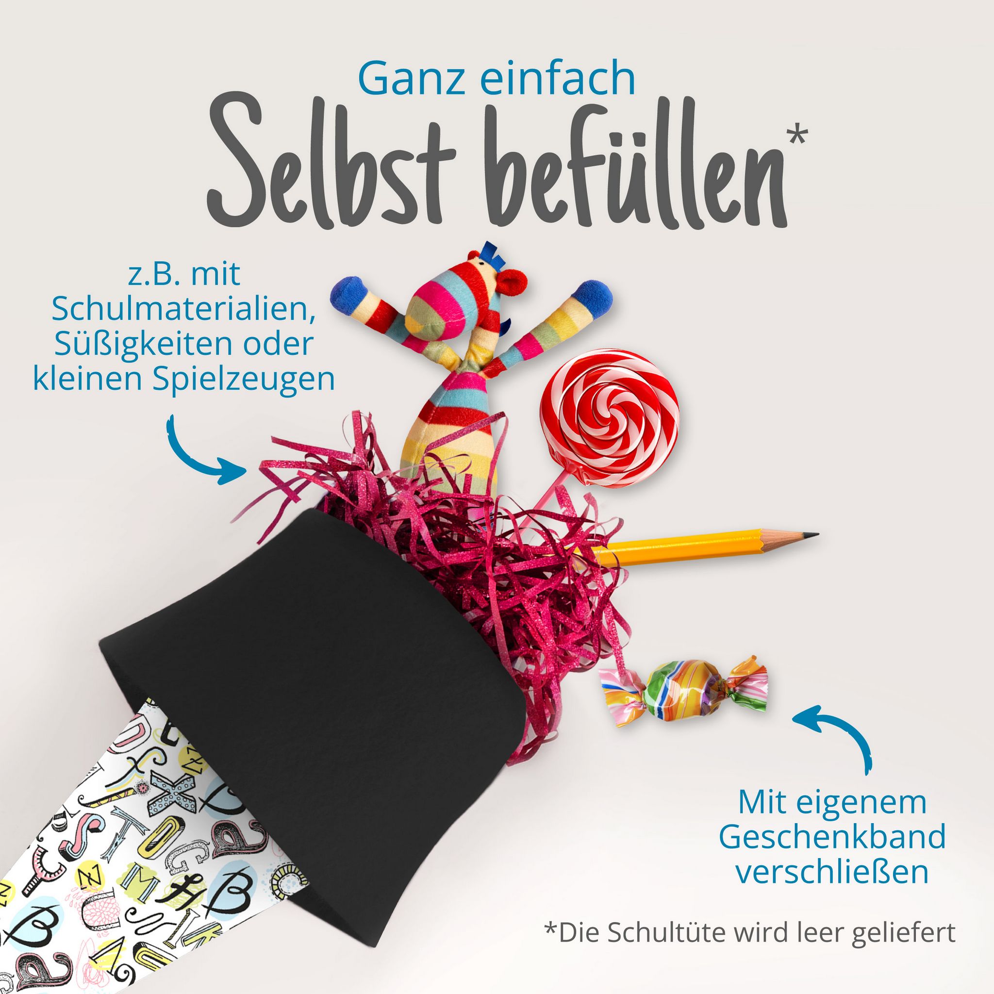itenga Geschwister Schult�te 35cm Buchstaben Kunst