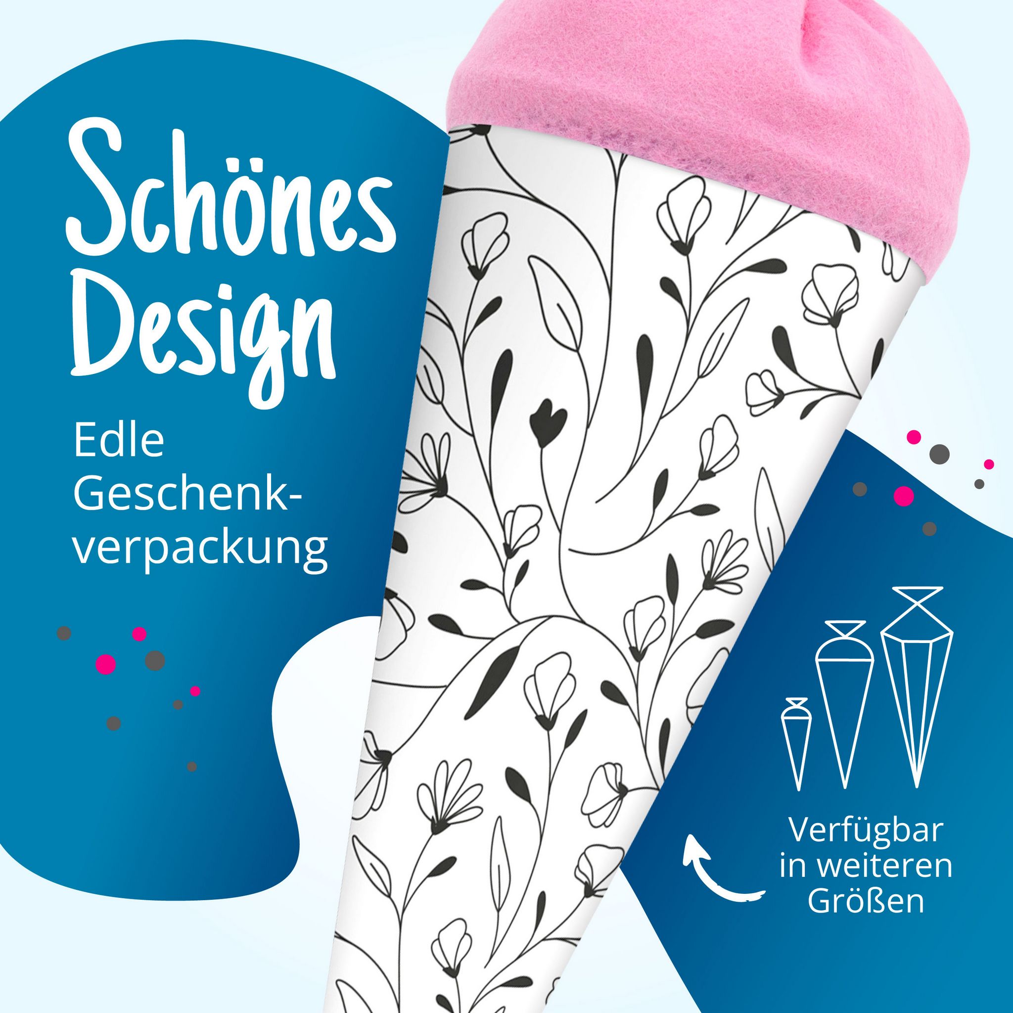 itenga Geschwister Schult�te 35cm florales Muster