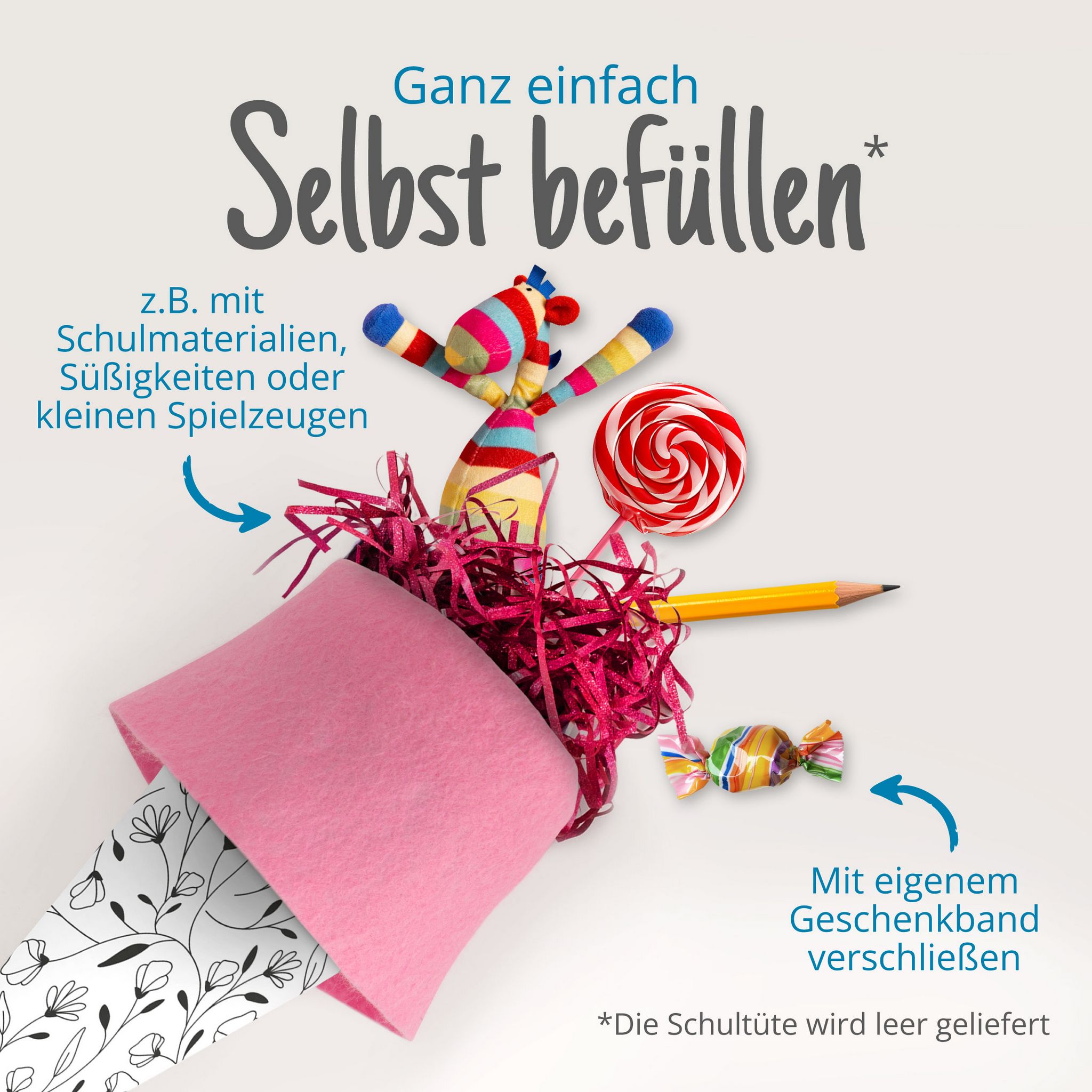 itenga Geschwister Schult�te 35cm florales Muster