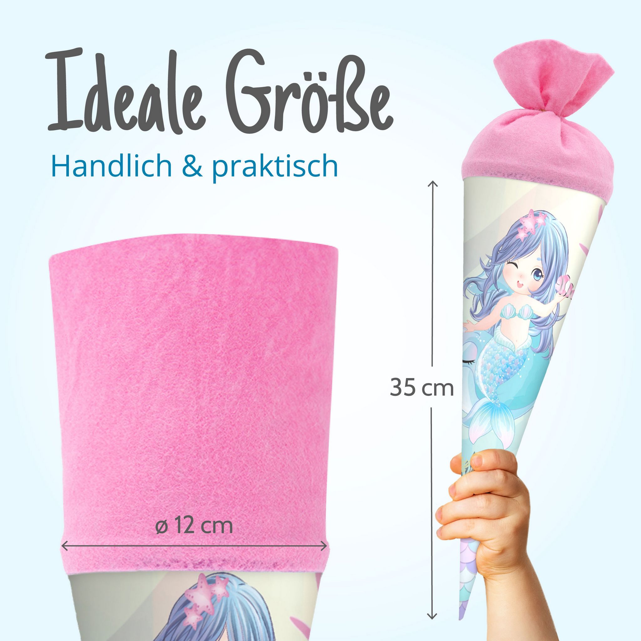 itenga Geschwister Schult�te 35cm magische Meerjungfrau
