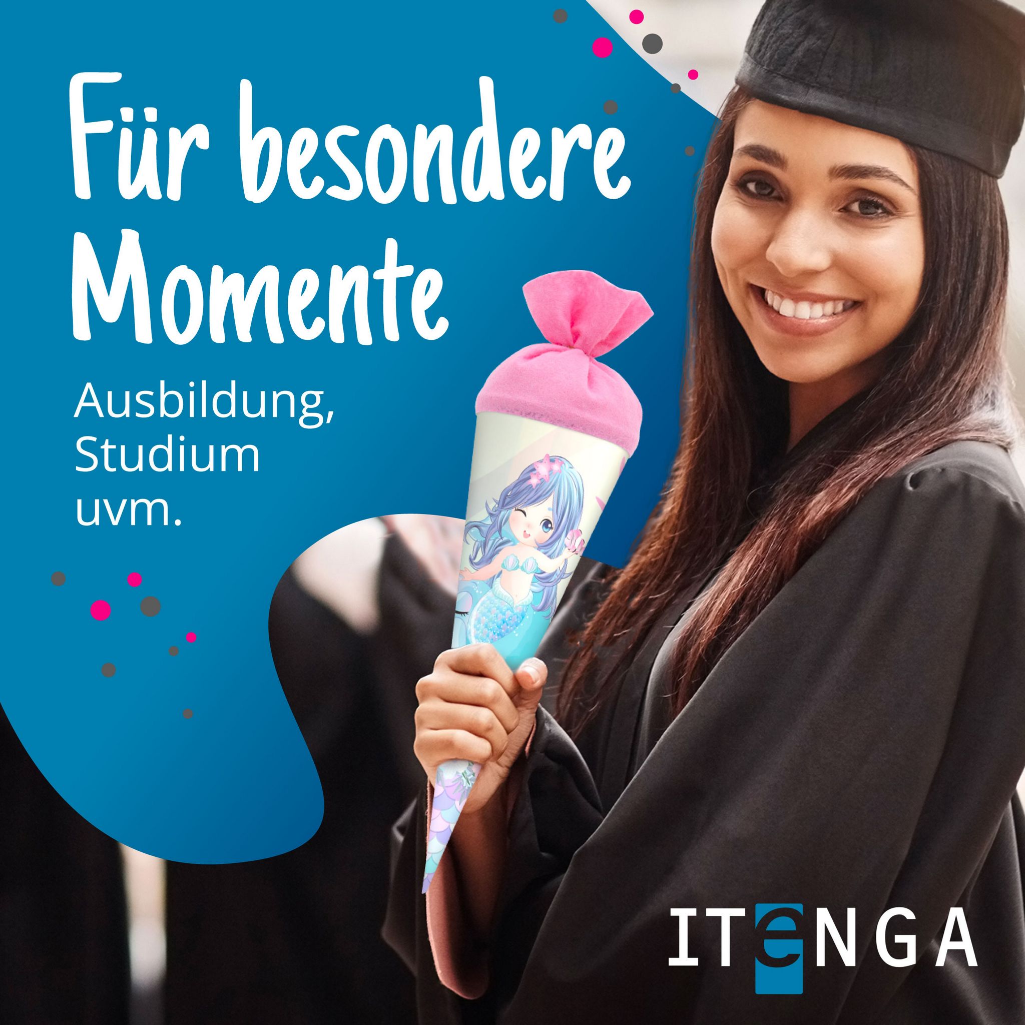 itenga Geschwister Schult�te 35cm magische Meerjungfrau