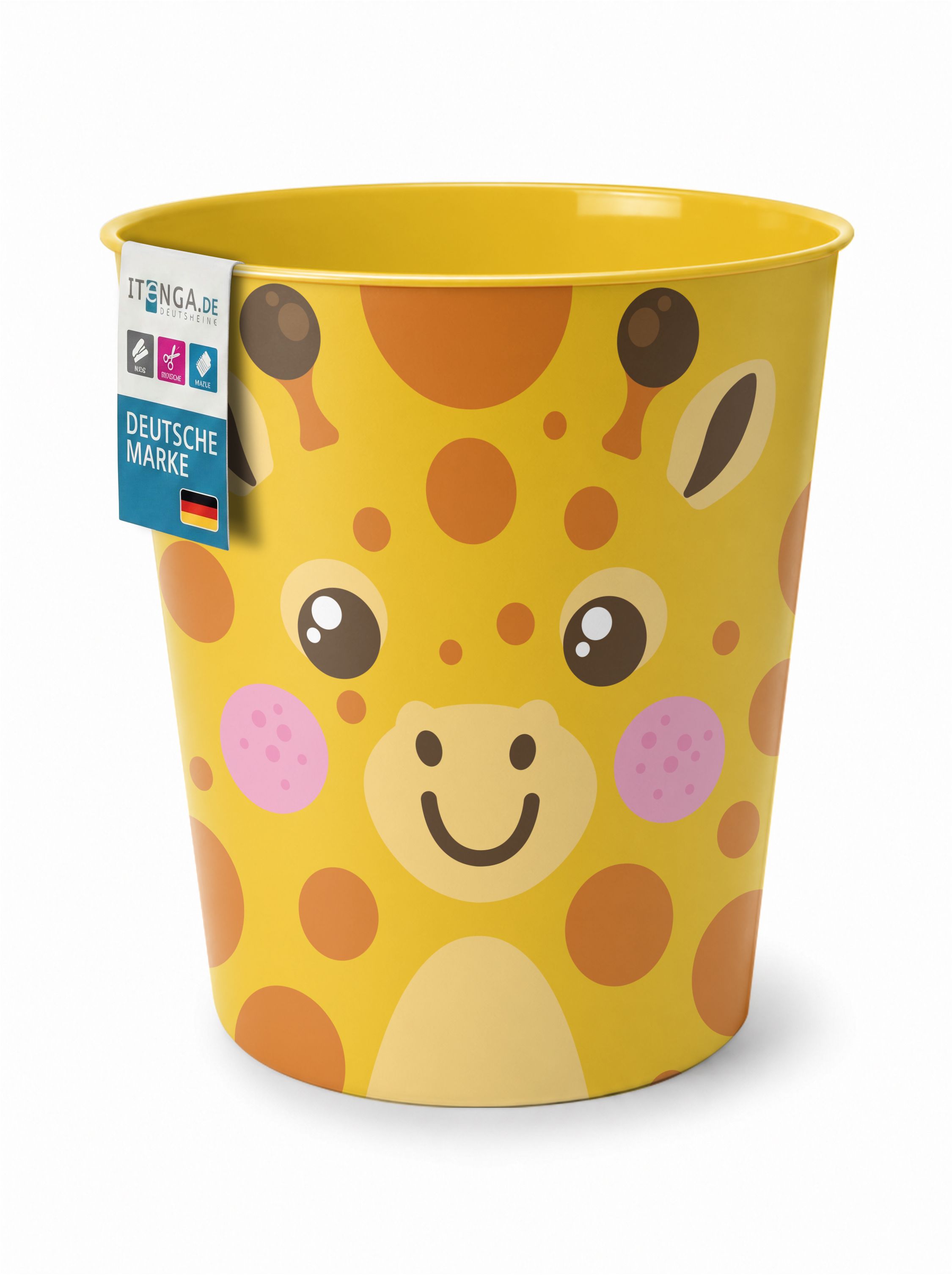 itenga Papierkorb Tiermotiv - GIRAFFE - Kawaii Design - ...
