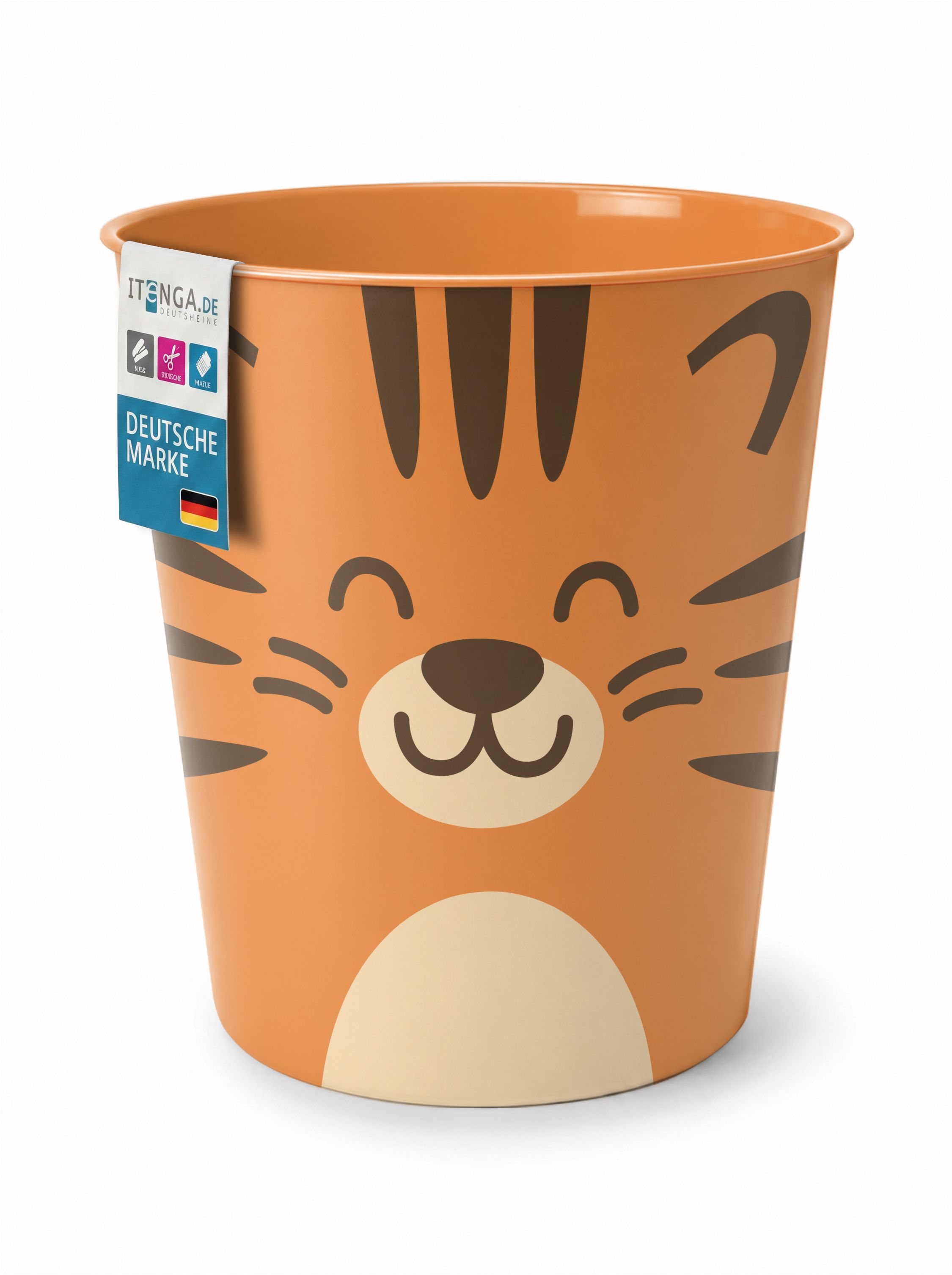 itenga Papierkorb Tiermotiv - TIGER - Kawaii Design - ca...