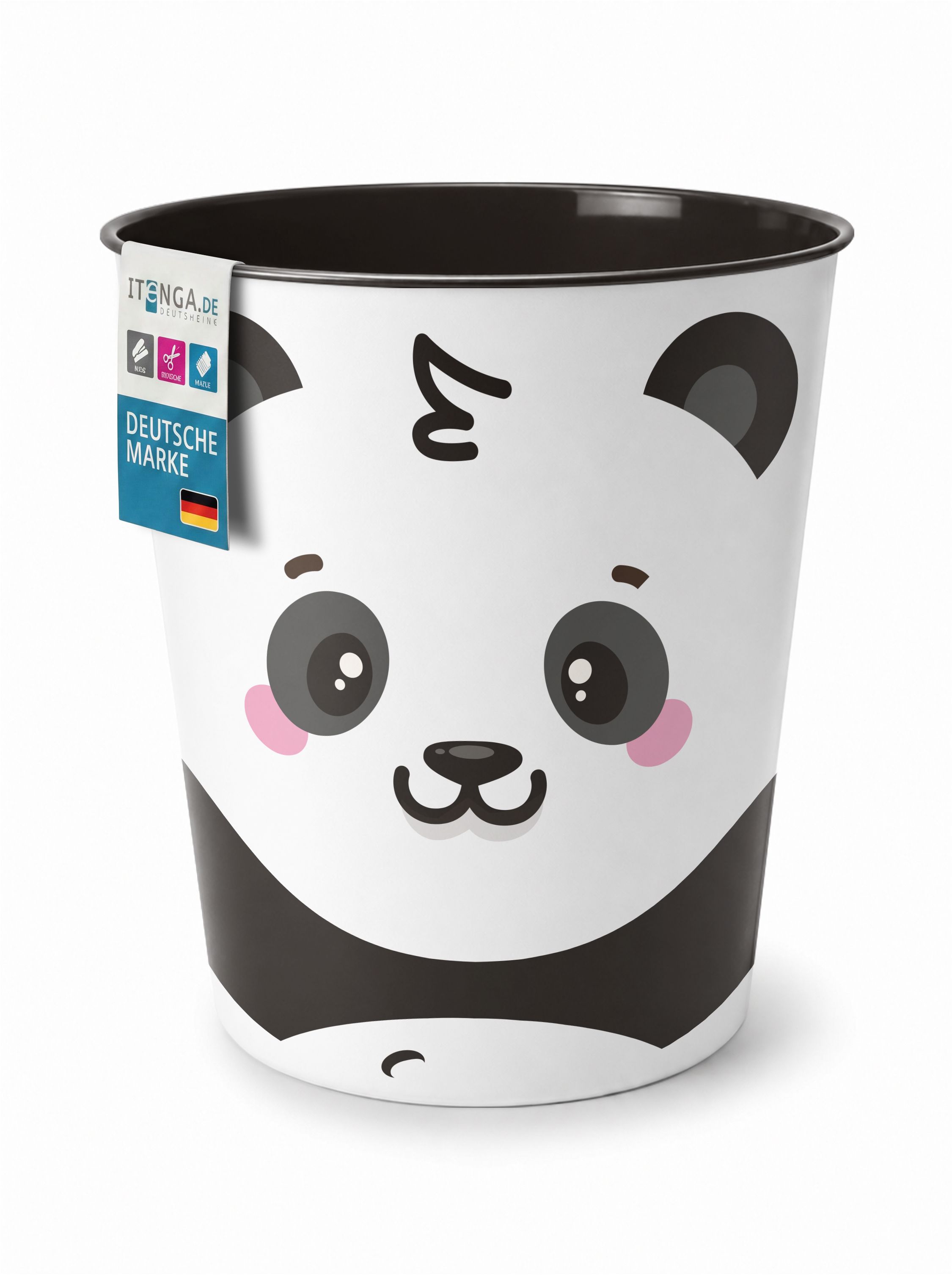 itenga Papierkorb Tiermotiv - PANDA - Kawaii Design - ca...