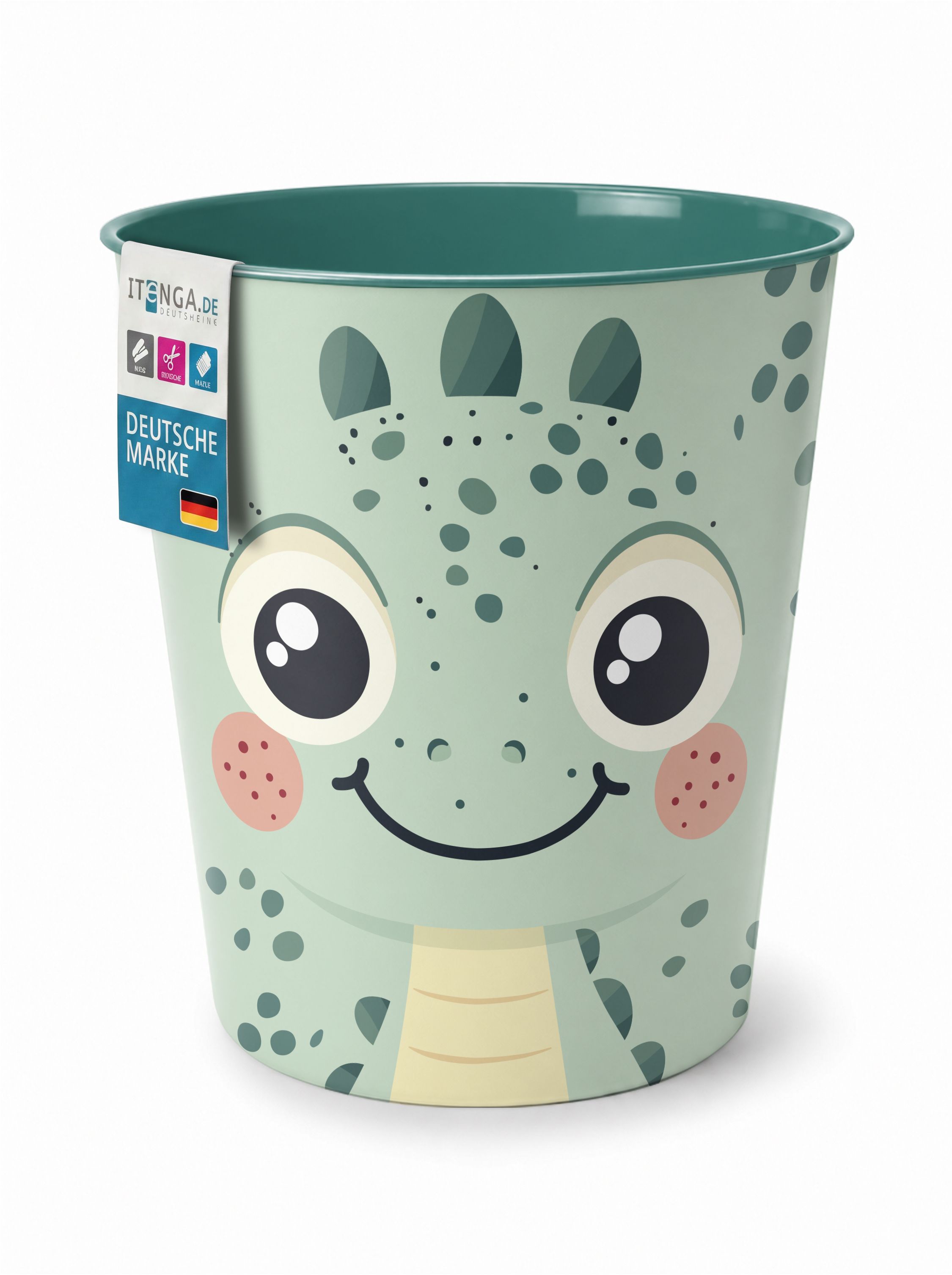 itenga Papierkorb Tiermotiv - DINO - Kawaii Design - ca ...