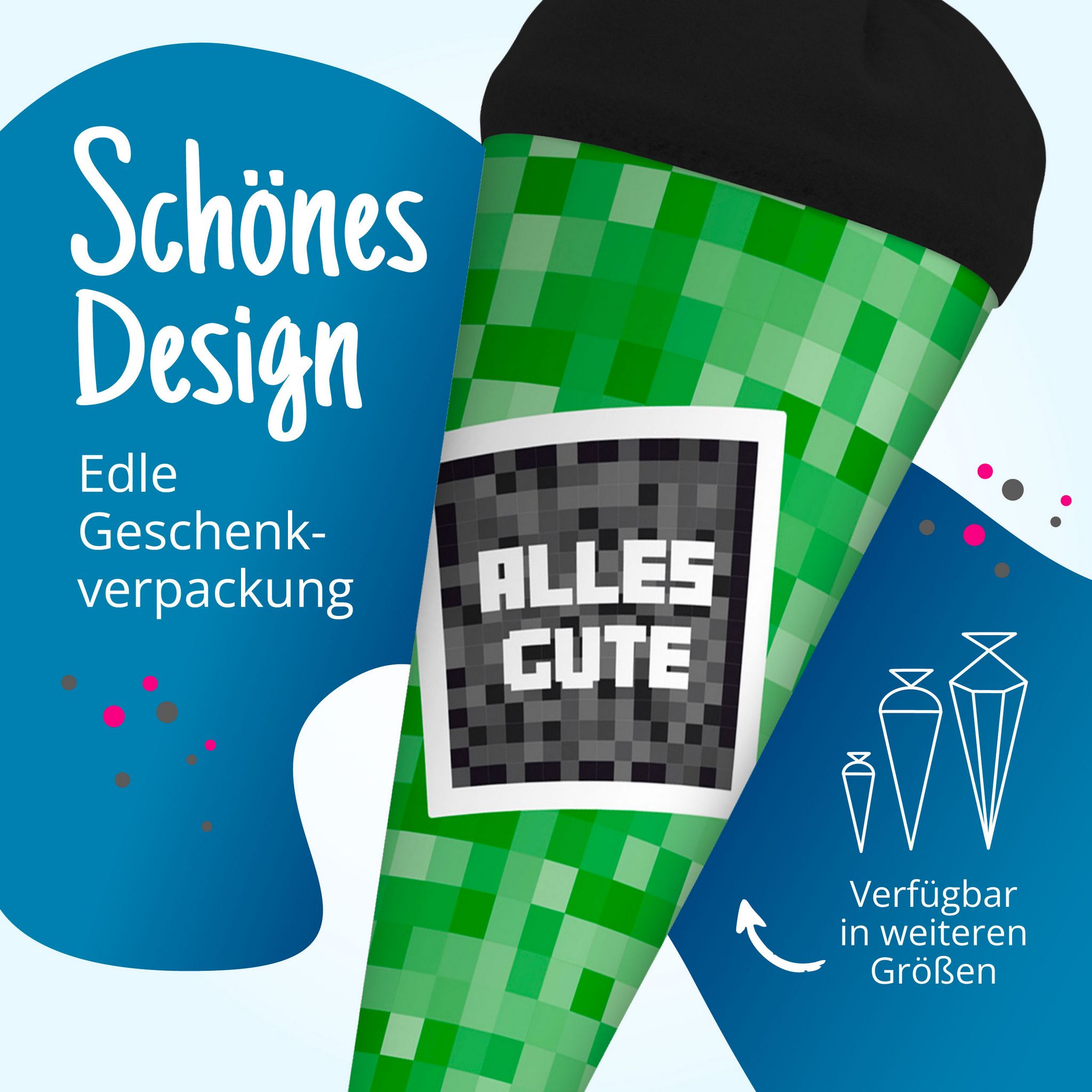 itenga Geschwisterschult�te 35cm "Pixel" mit Sticker All...