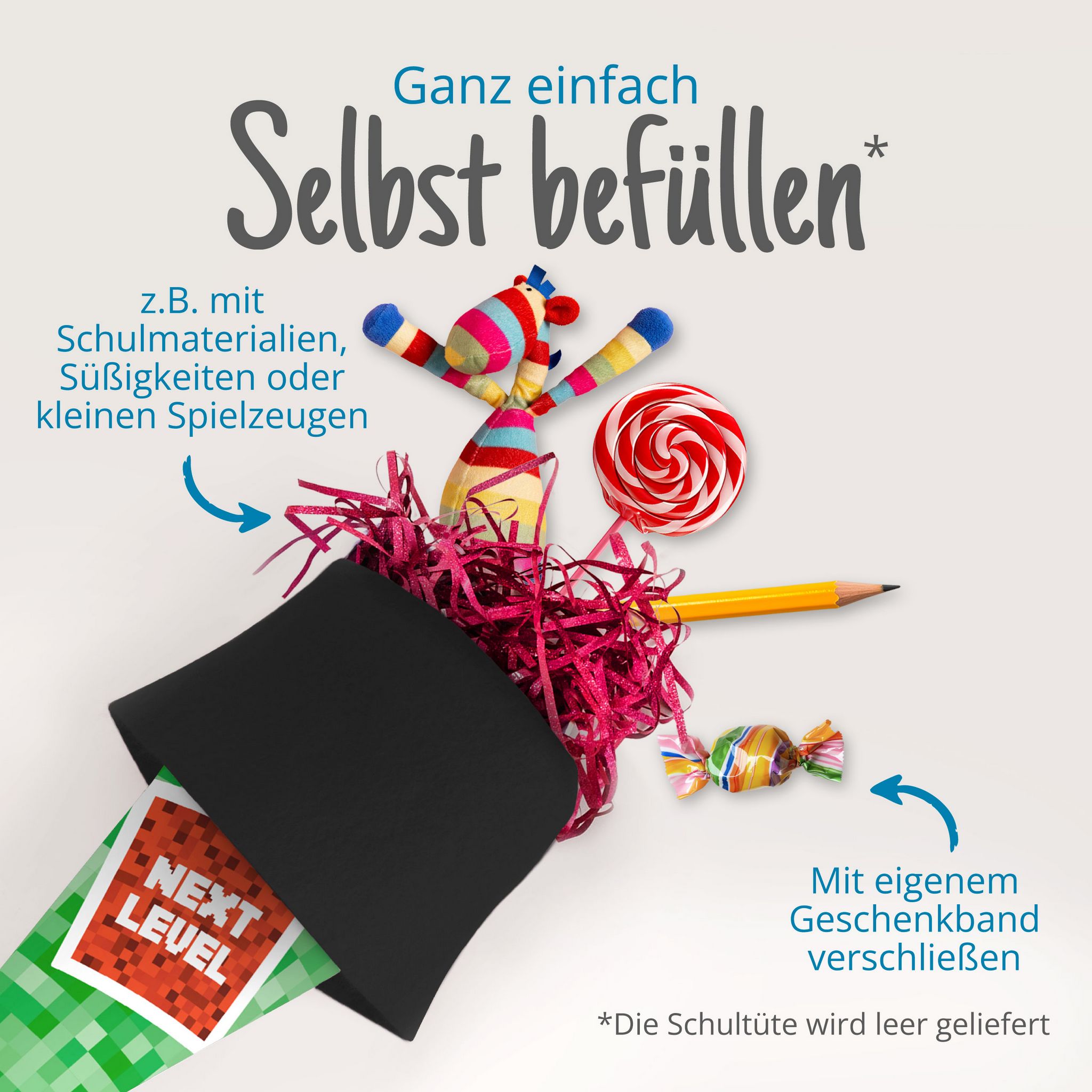itenga Geschwisterschult�te 35cm "Pixel - Next Level"