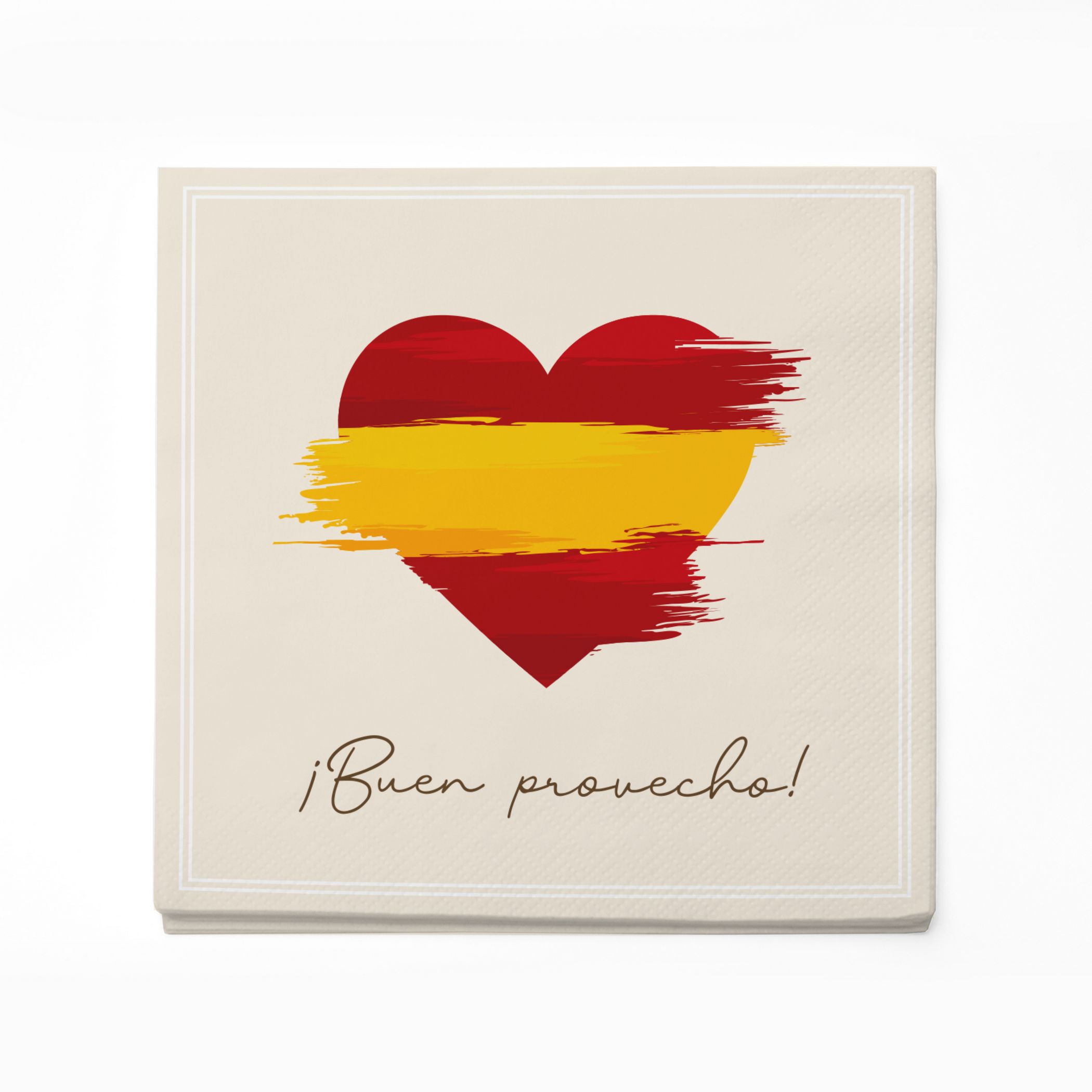 itenga 40x Serviette Herz Flagge SPANIEN