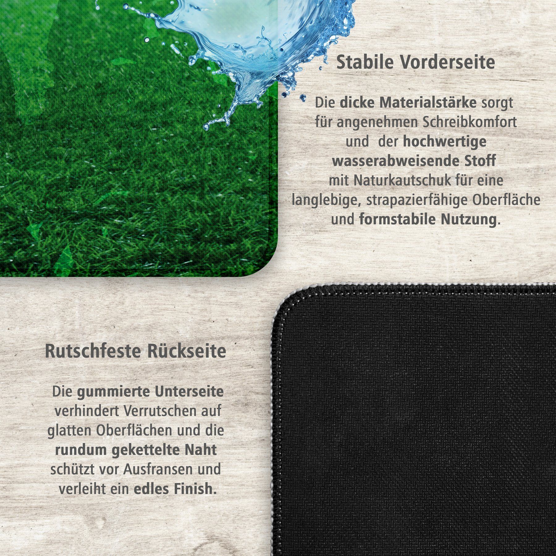 itenga XXL Mauspad Schreibtischunterlage Stoff gummiert ...