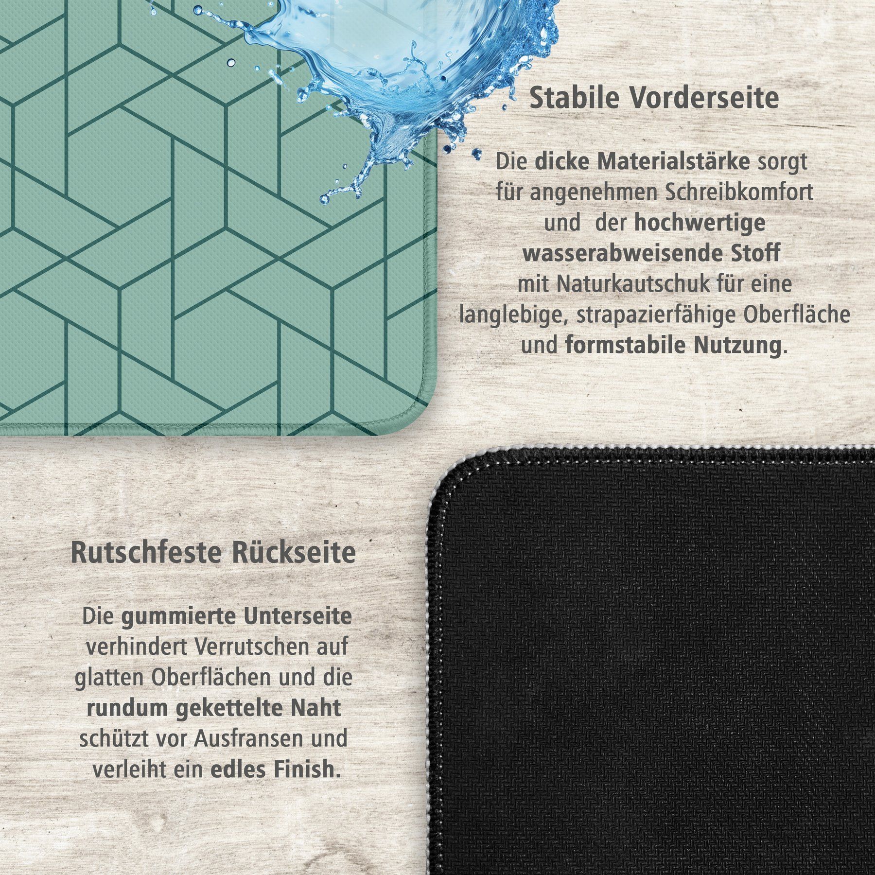 itenga XXL Mauspad Schreibtischunterlage Stoff gummiert ...