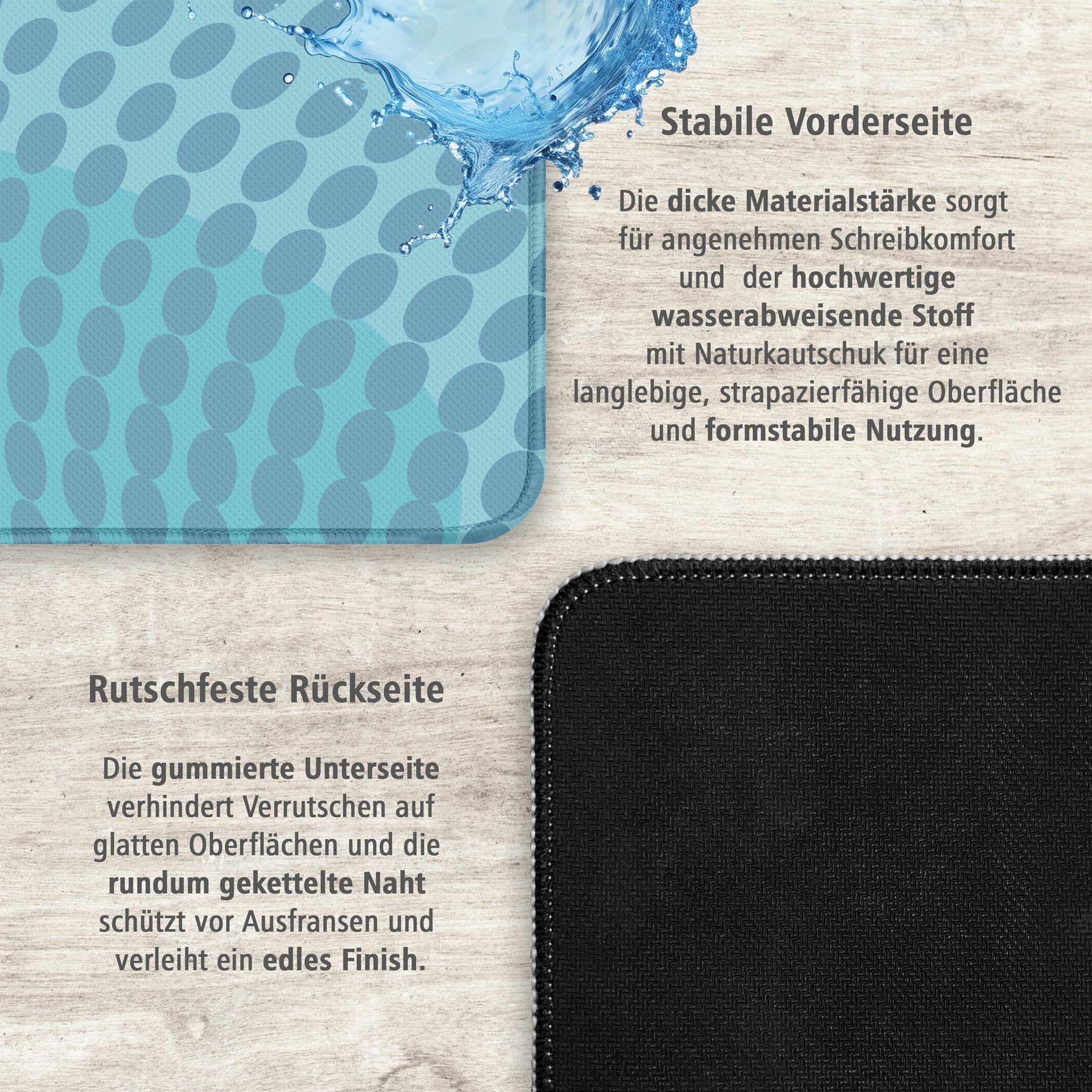 itenga XXL Mauspad Schreibtischunterlage Stoff gummiert ...