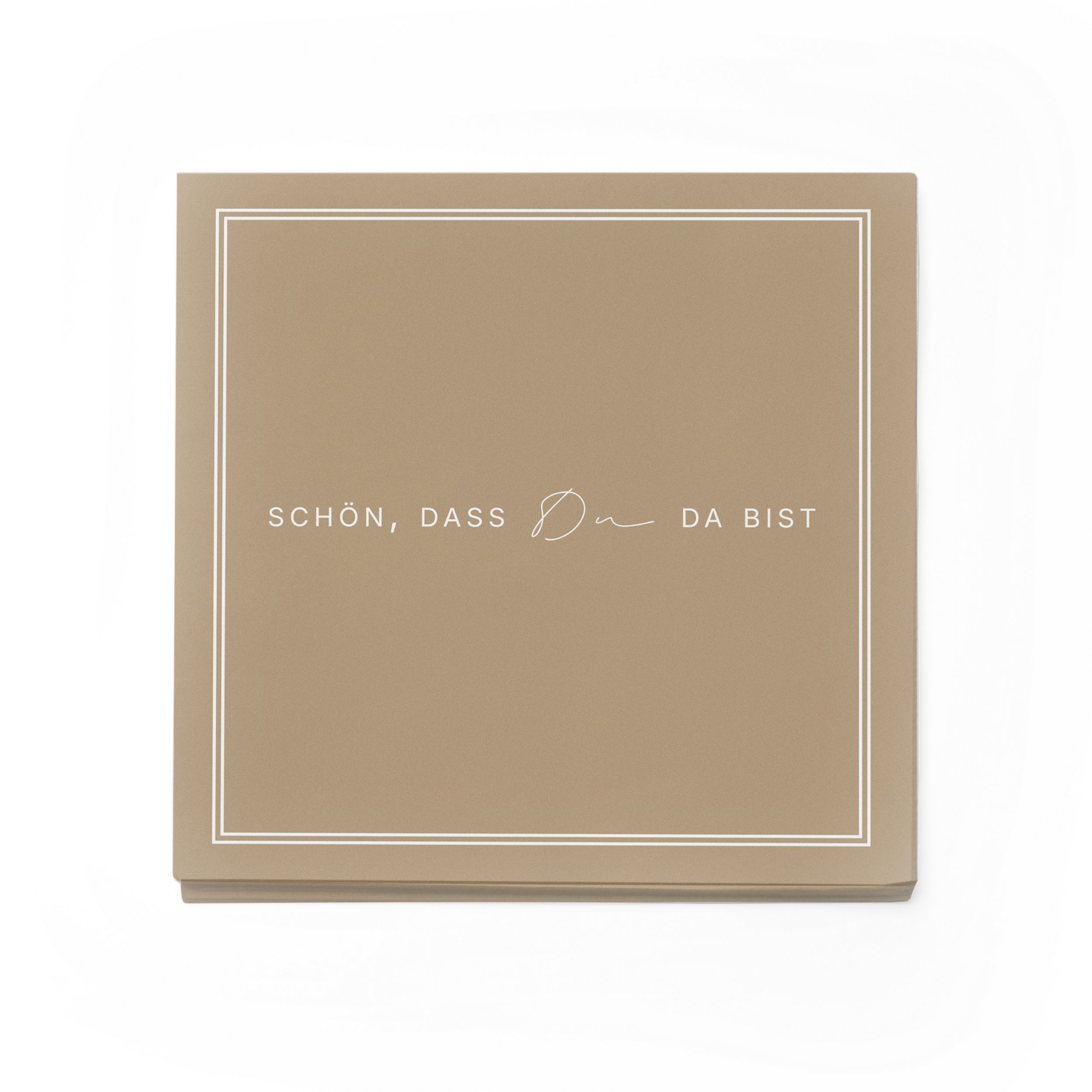 ITENGA 40x Servietten Sch�n dass du da bist V3 latte mac...