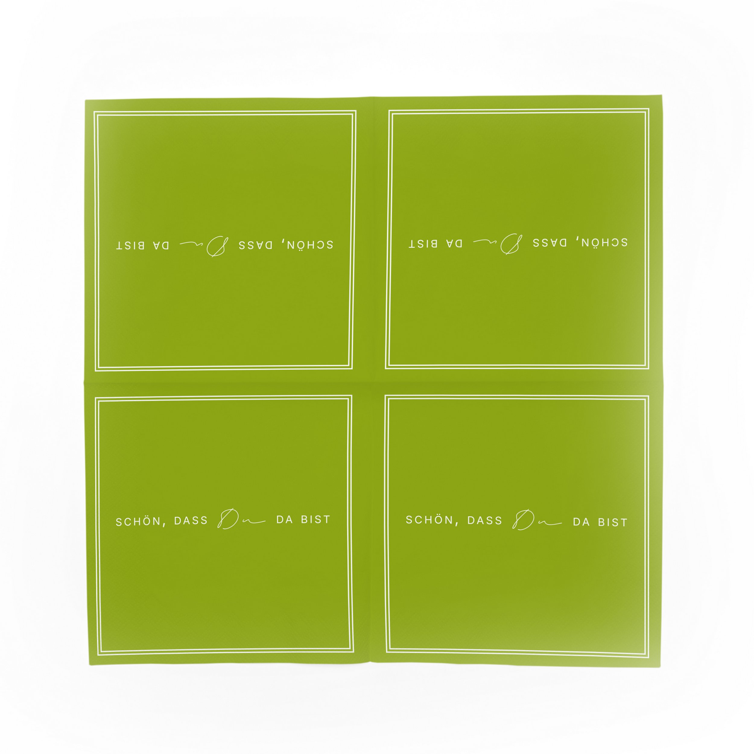 ITENGA 40x Servietten Sch�n dass du da bist V3 fr�hlings...